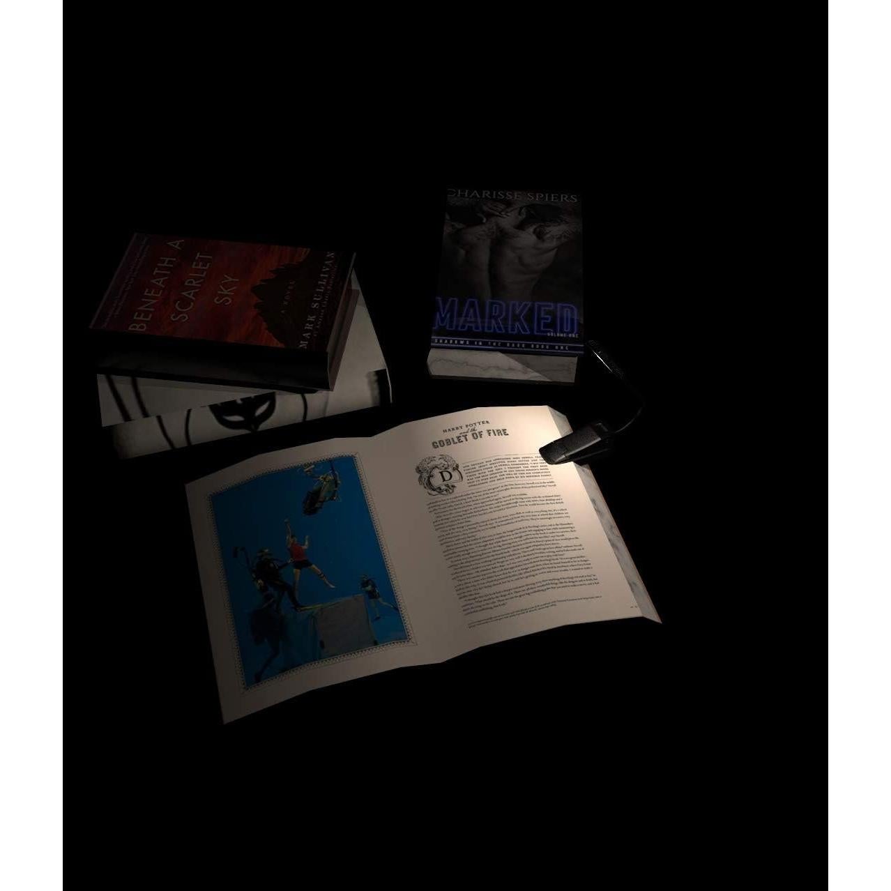 Luz de Lectura Recargable ZYK con 12 LEDs y 3 Brillos