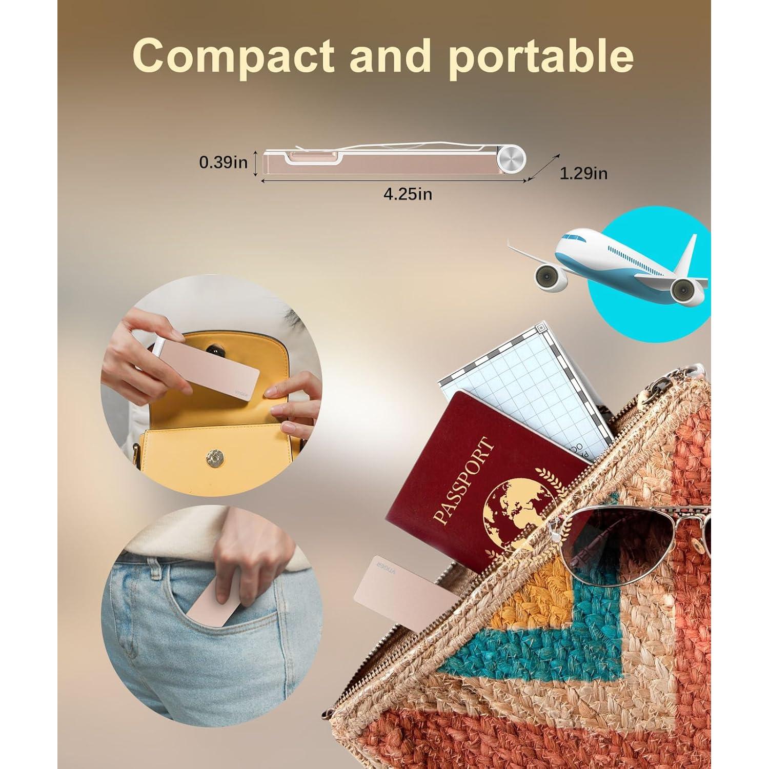 Luz de Lectura Recargable VTIGER B1 LED Clip Plegable 3 Colores