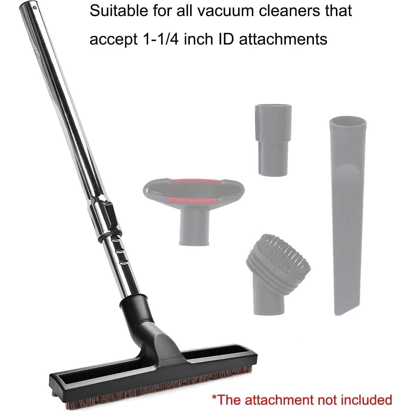 Eagles Hardwood Floor Brush with 1-1/4" Extension Wands Remplacement for Most Vacuum Cleaner Accepting 1-1/4" Attachment-100cm/39inch