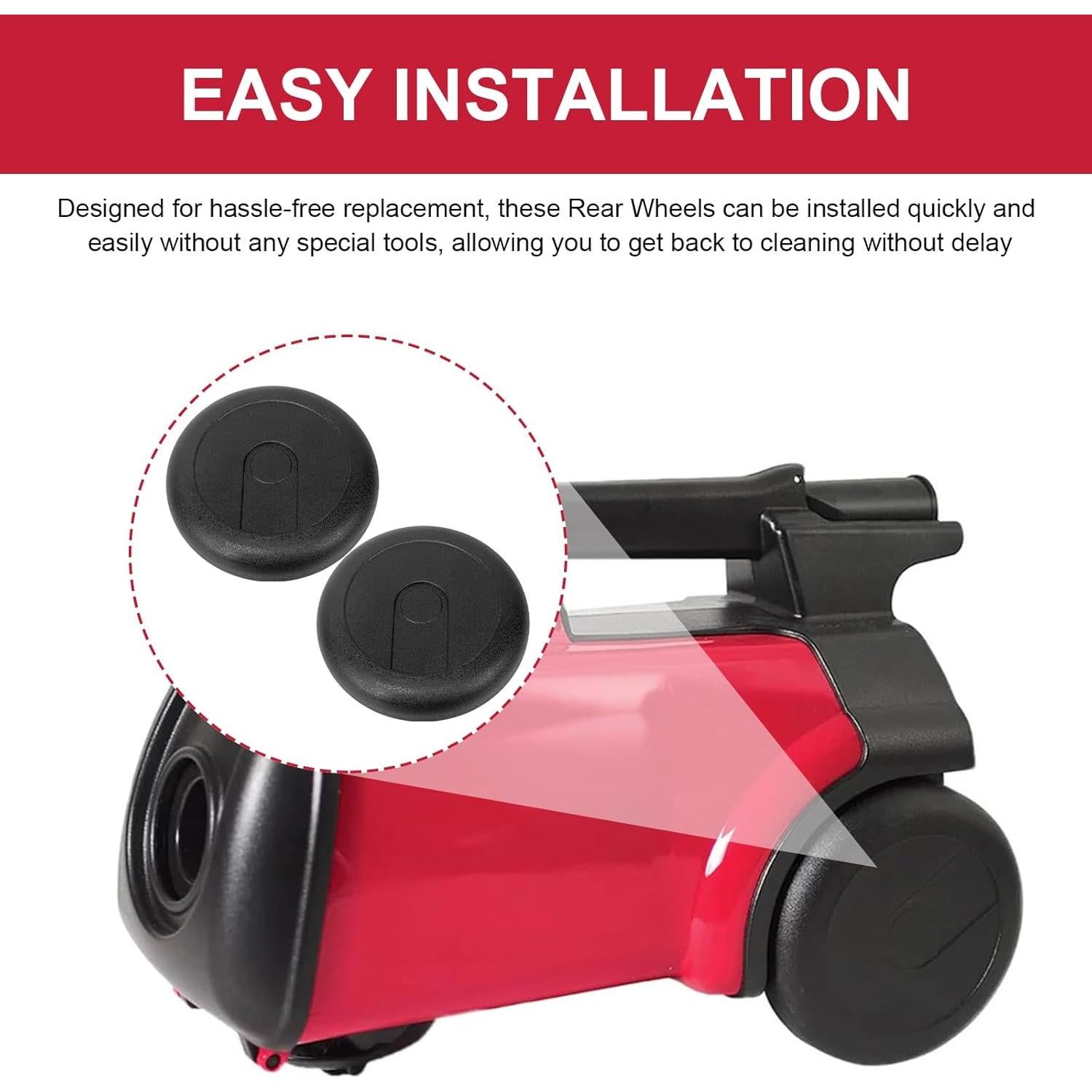 Ruedas Traseras de Vacío Giokyi 15409-119N para Aspiradoras Eureka Mighty Mite