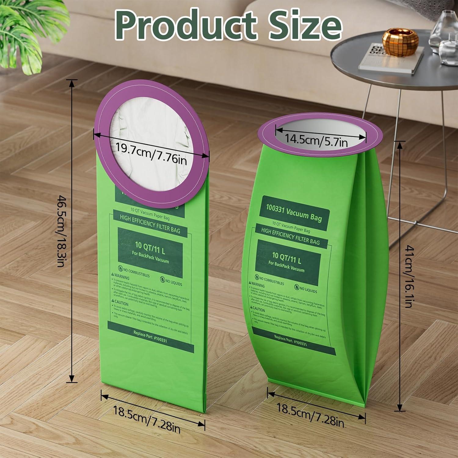 16 Bolsas de Vacío Isinlive 100331 para Aspiradora ProTeam