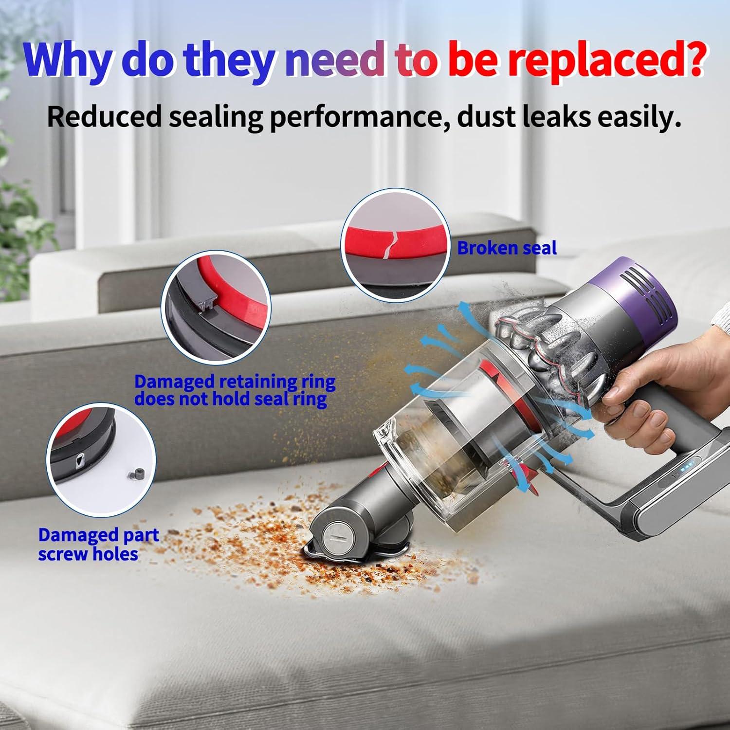 Anillo de Sellado Fijo KELUKE para Aspiradora V10 SV12