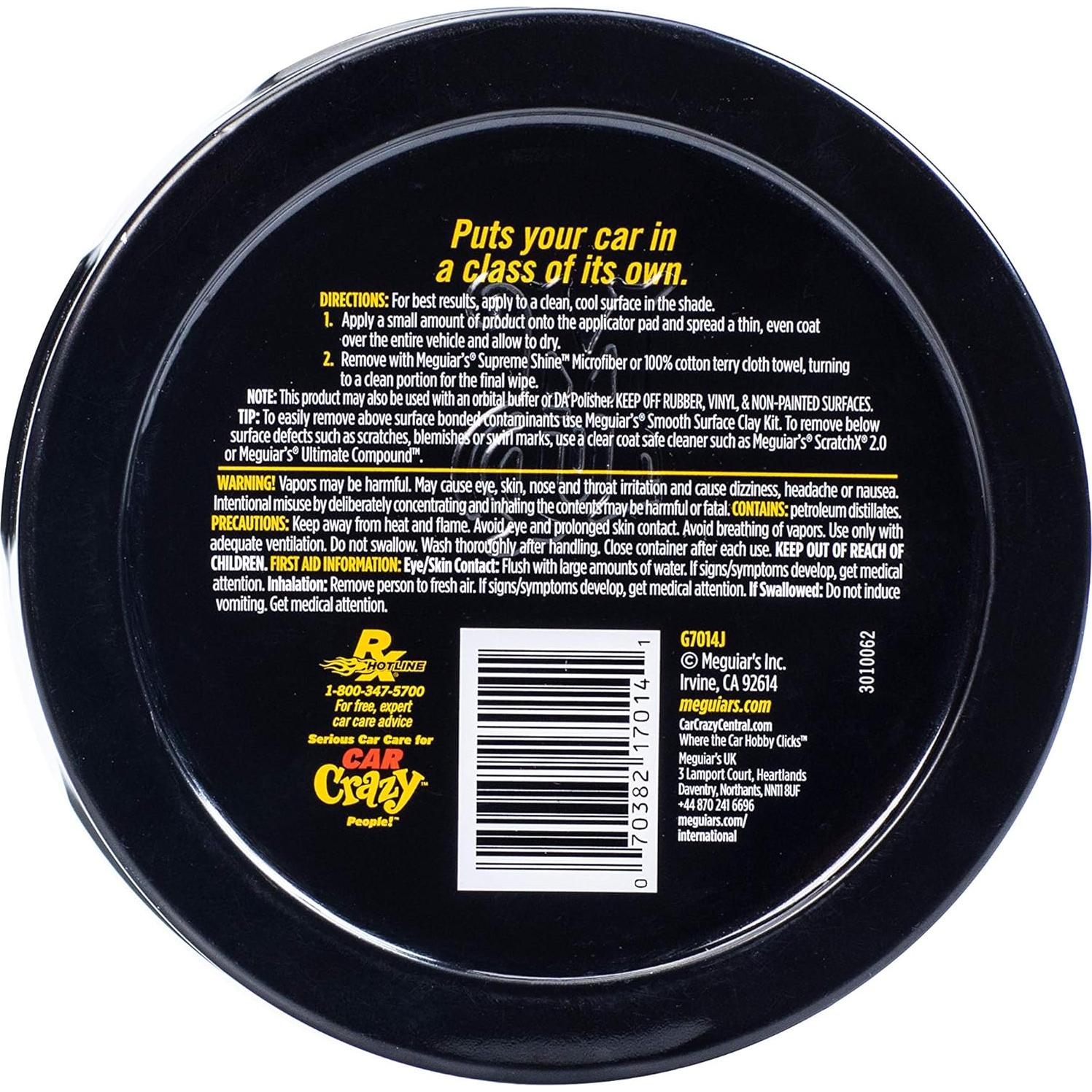 Cera en Pasta Premium Meguiar's Gold Class 311g Carnauba