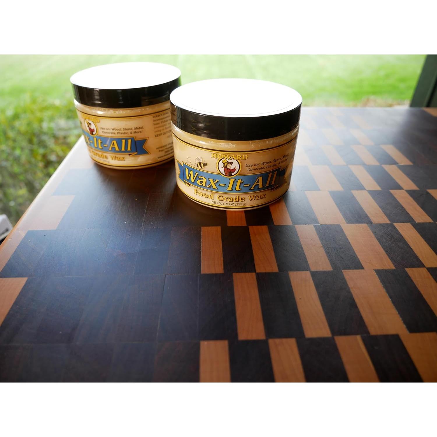 Cera Protectora de Grado Alimenticio Howard 9 oz para Madera y Más