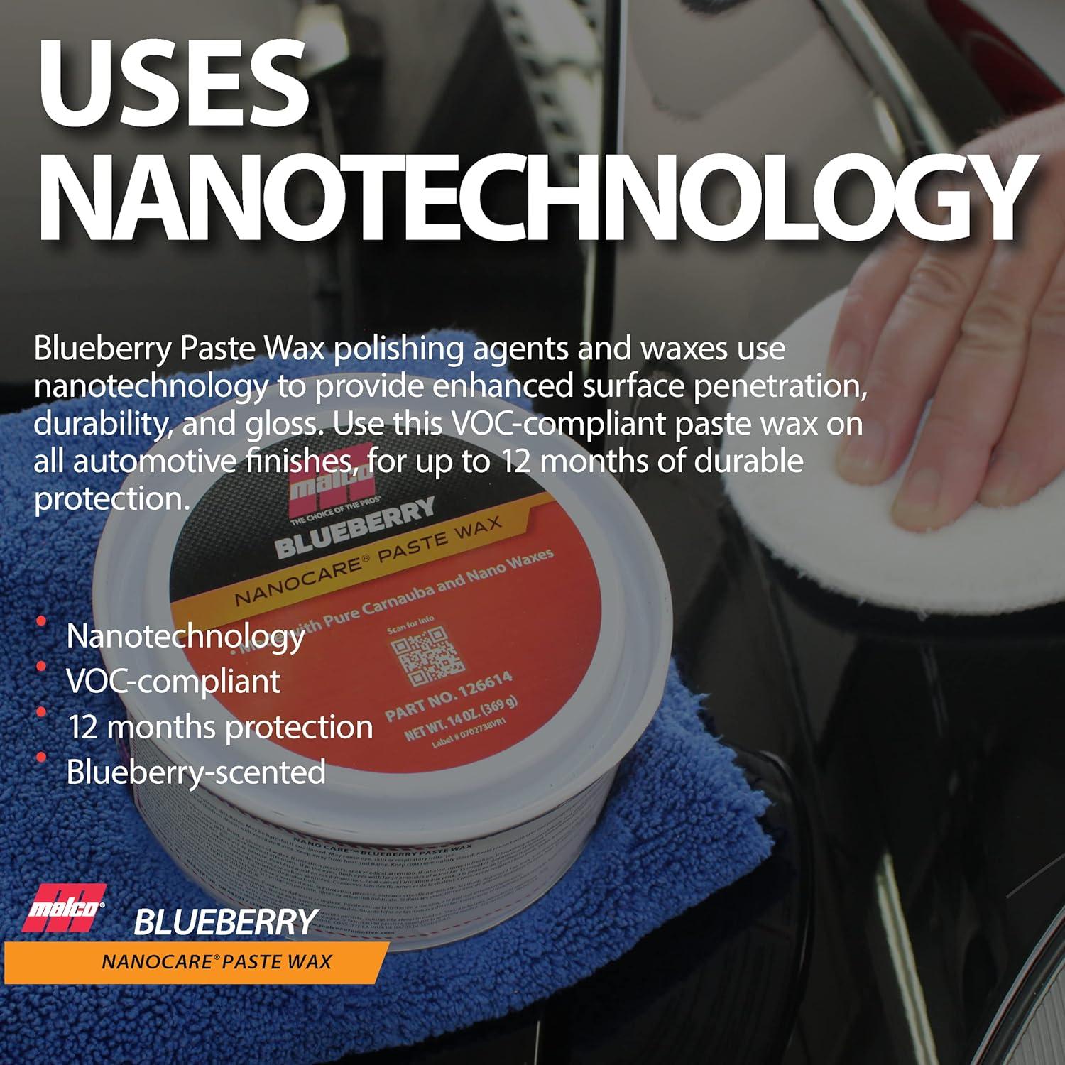 Cera en Pasta Malco Nano Care Arándano 400g - Brillo Duradero