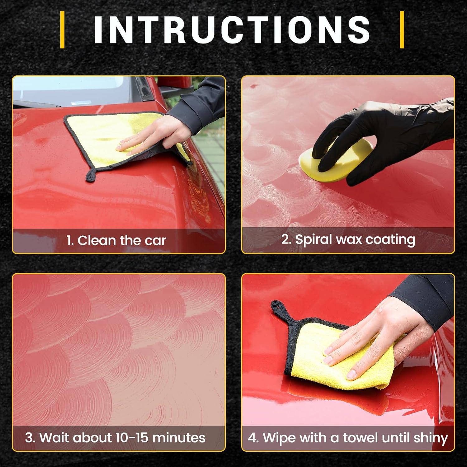 Cera para Automóviles REDCARWAX001 200g Brillo Alto y Protección UV