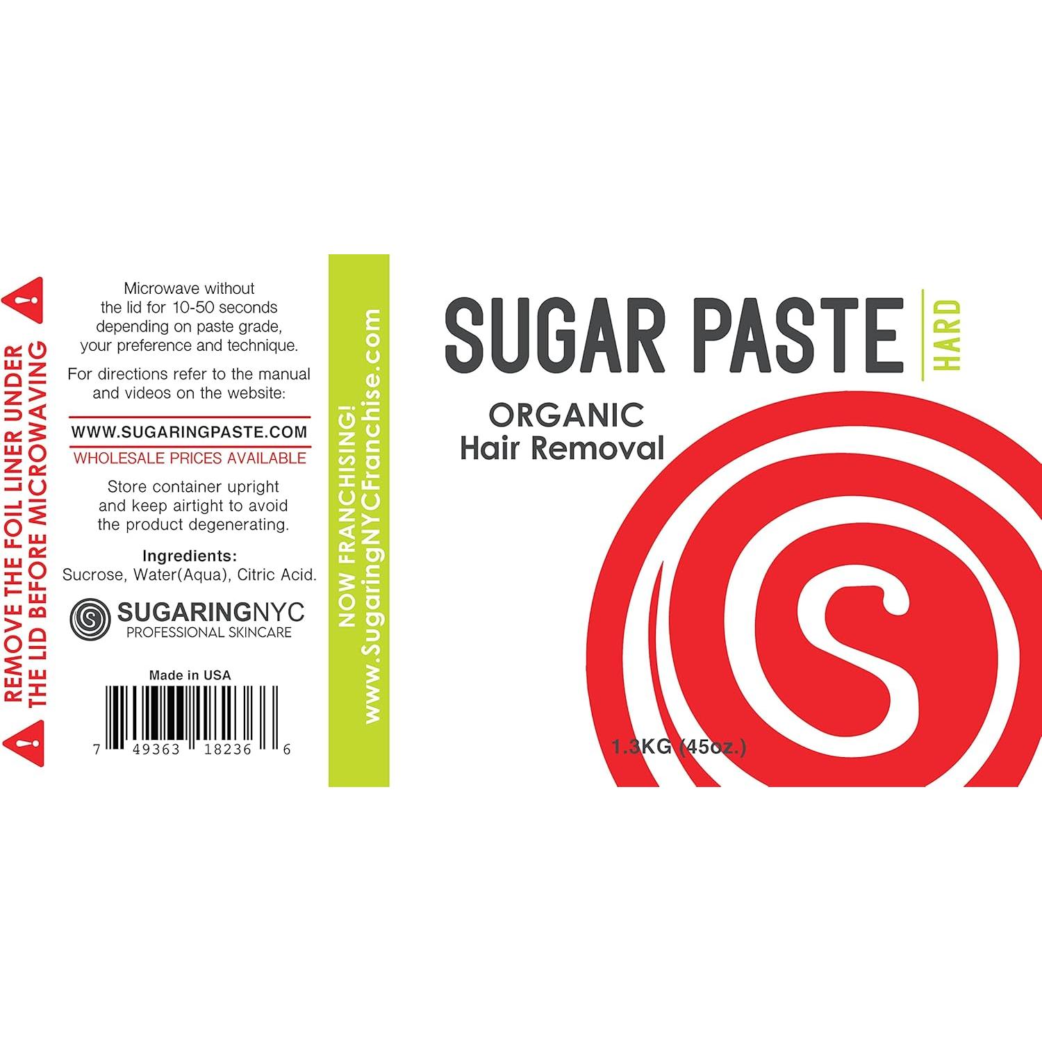 Pasta de Azúcar Dura 1.3kg Sugaring NYC - Depilación Natural