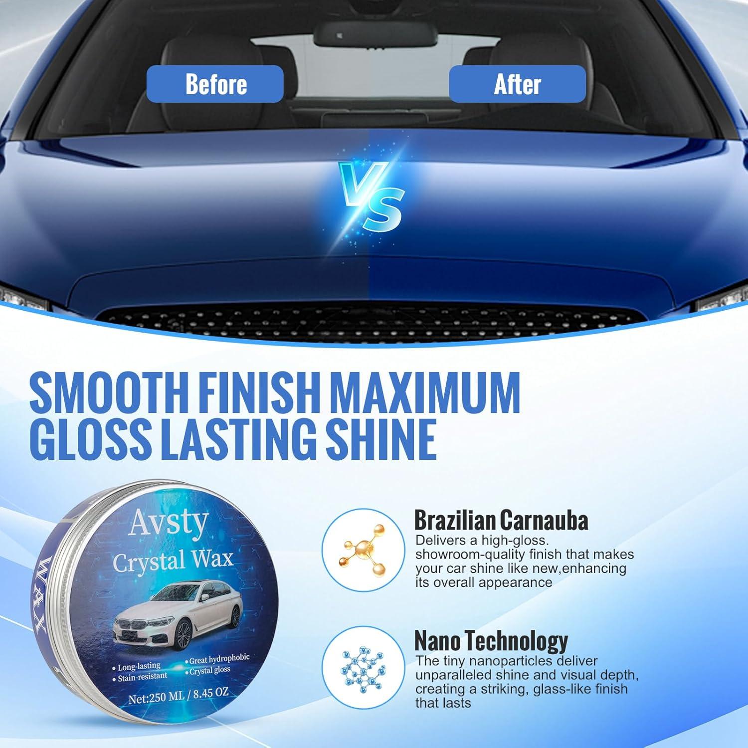 Cera para Automóviles Avsty 240g - Protección Brillo Larga Duración