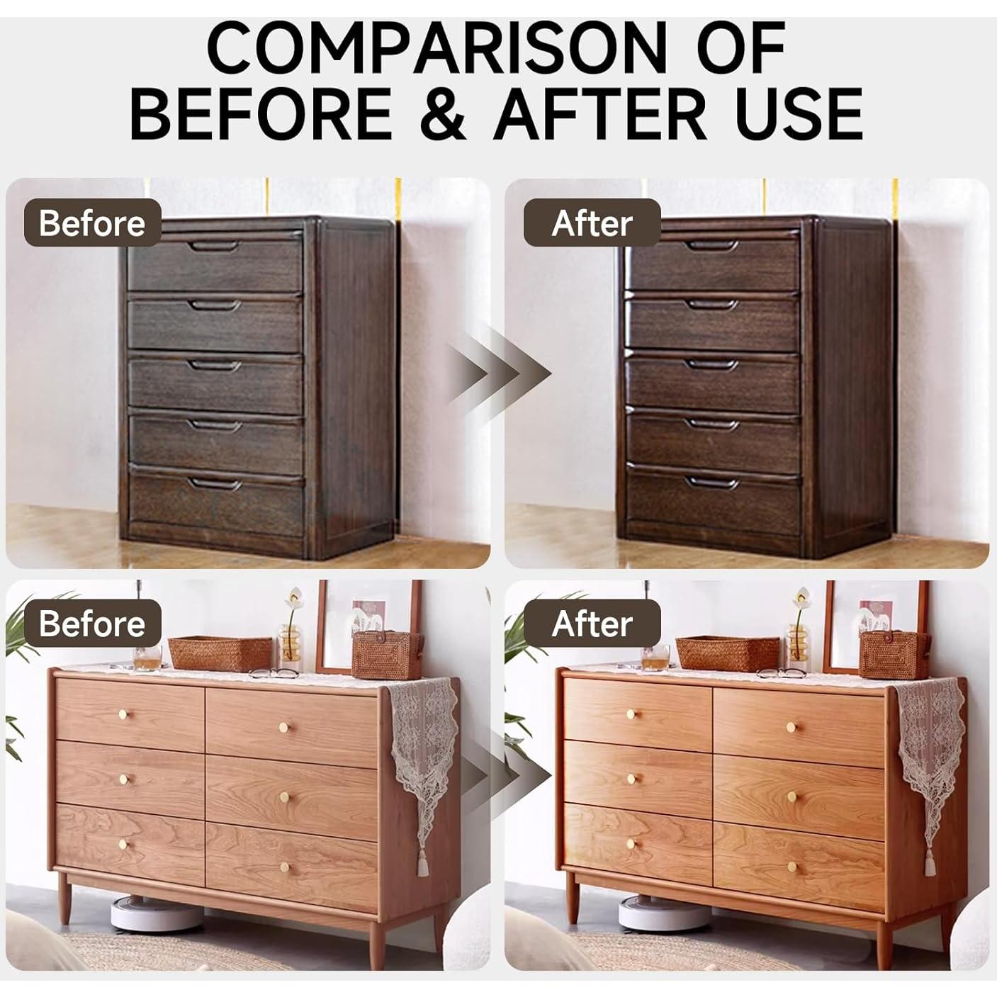 Pulidor de Madera Mollor 396g Cera de Abeja Natural con Esponjas