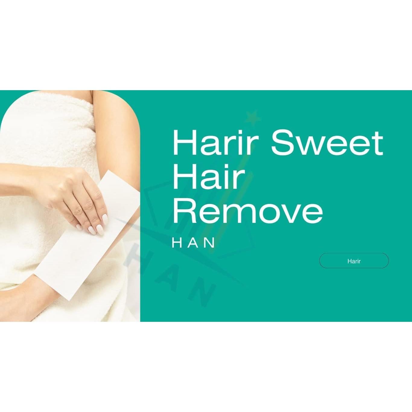 Cera de Azúcar 100% Natural Harir - 3 Paquetes de 100g