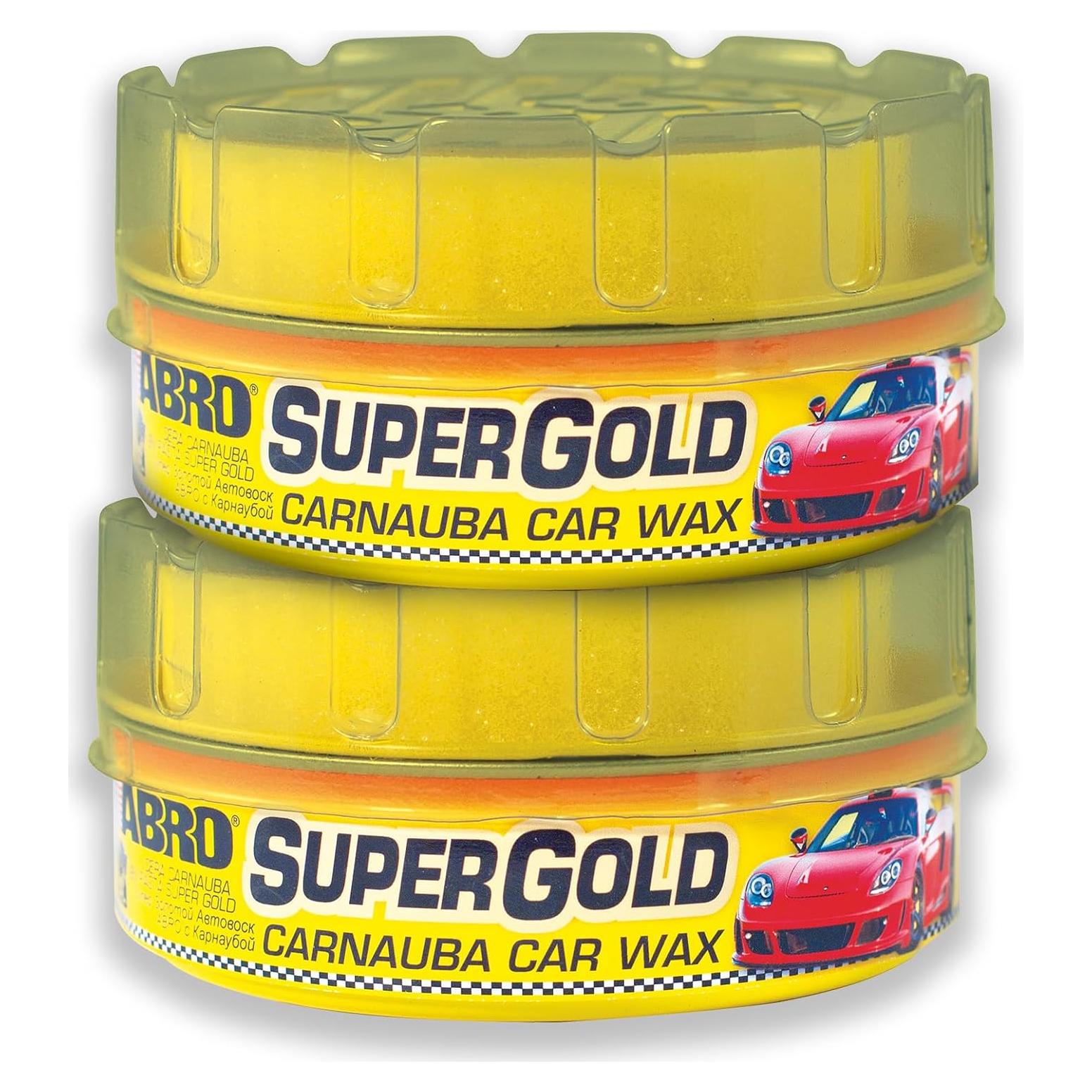 Cera de Carnauba Super Gold ABRO 226.8 g - Brillo y Protección