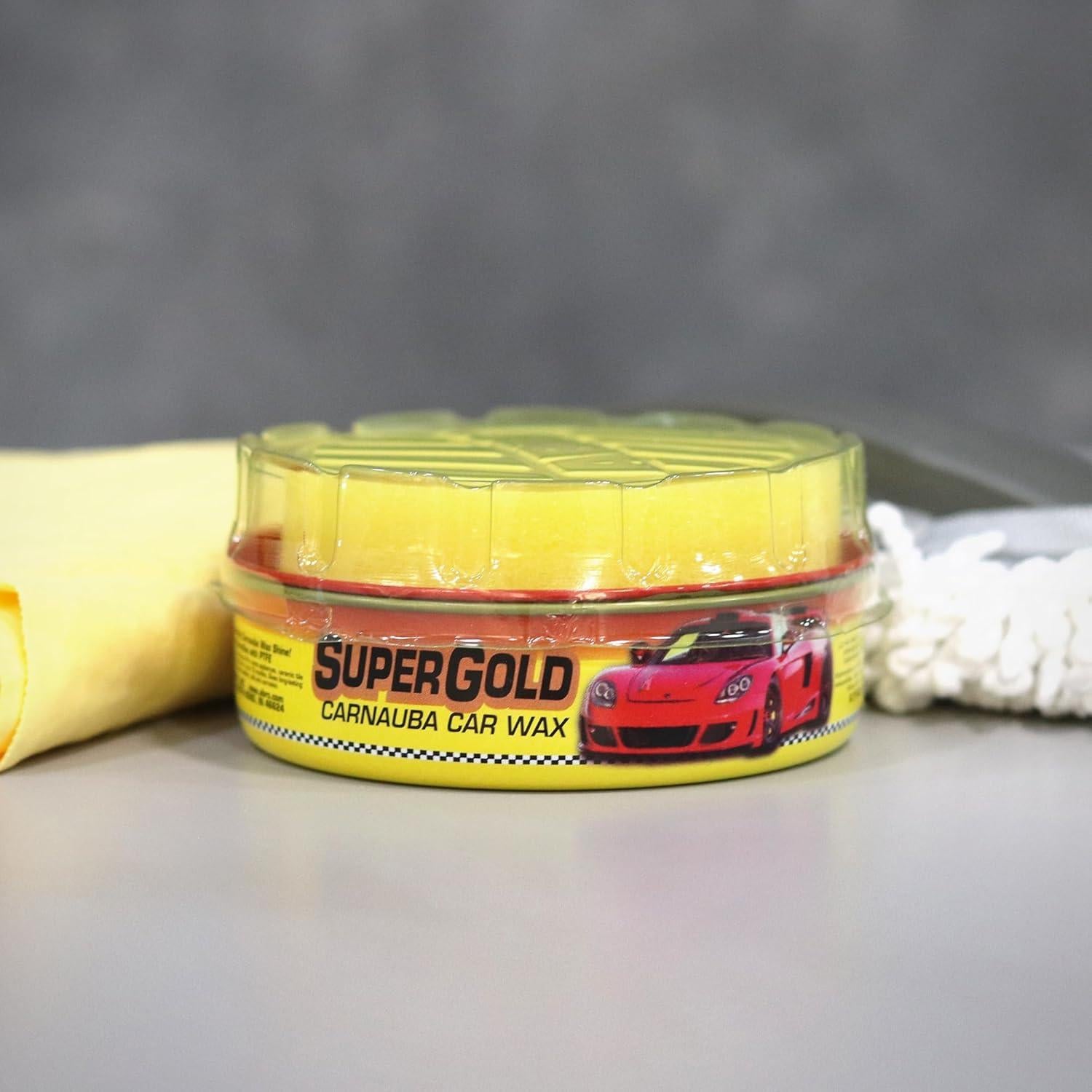 Cera de Carnauba Super Gold ABRO 226.8 g - Brillo y Protección