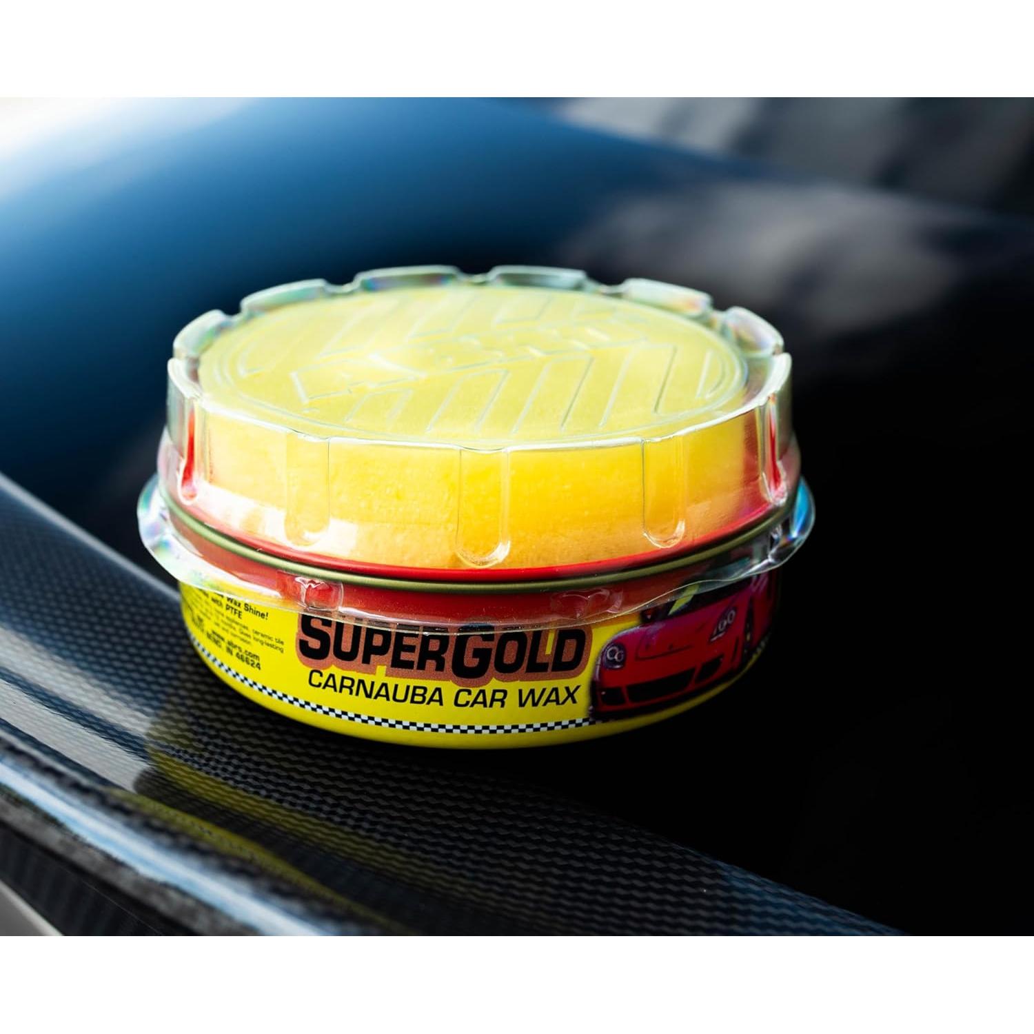 Cera de Carnauba Super Gold ABRO 226.8 g - Brillo y Protección