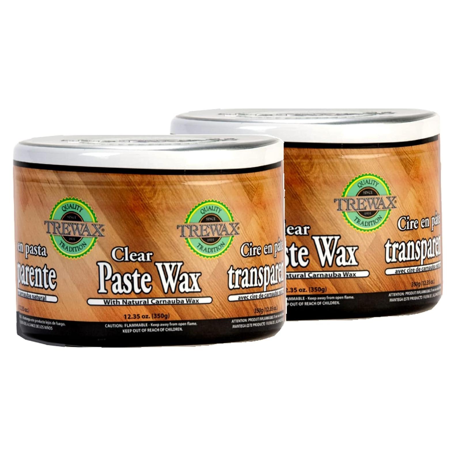Cera en Pasta Trewax Transparente 349g Paquete de 2 para Pisos y Muebles