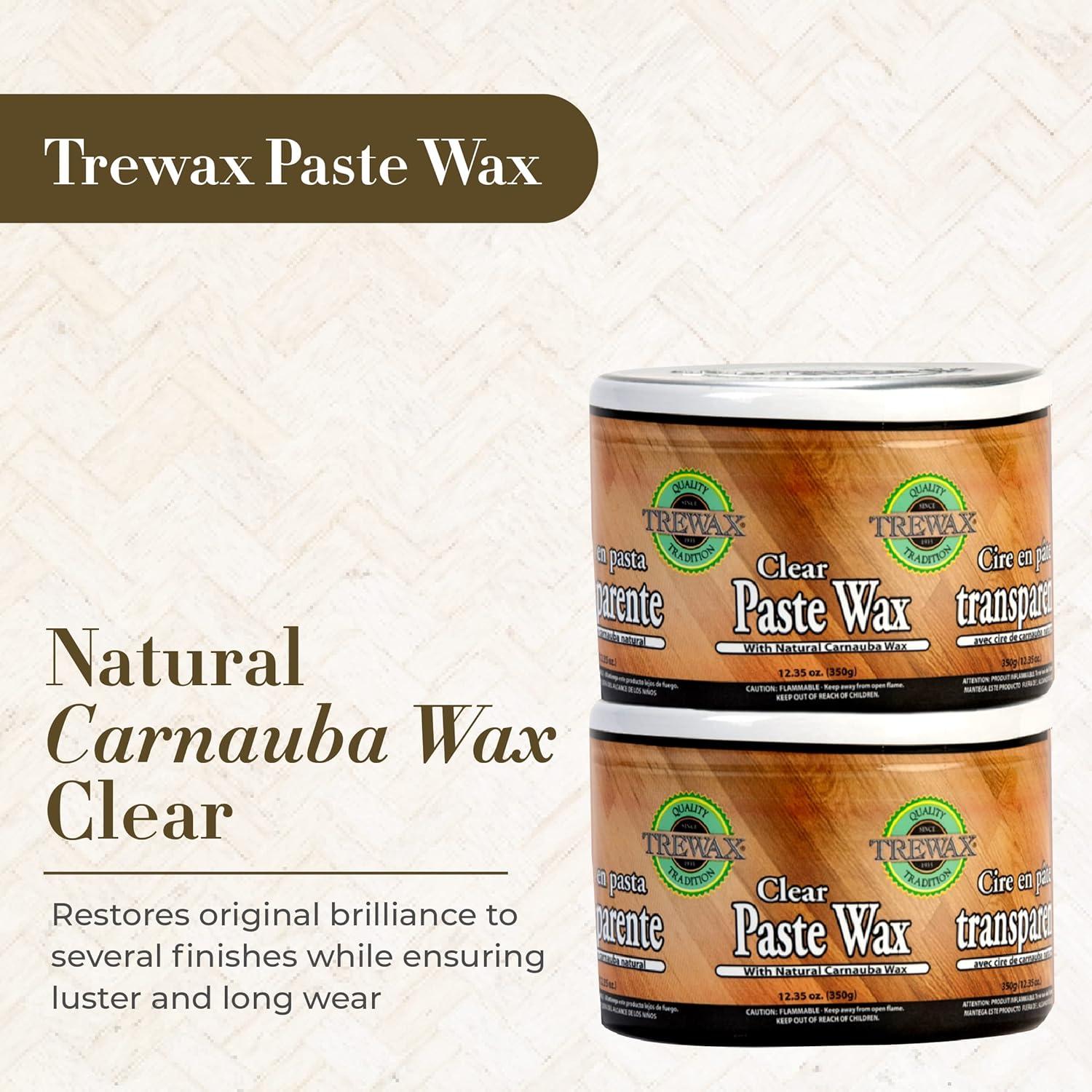 Cera en Pasta Trewax Transparente 349g Paquete de 2 para Pisos y Muebles