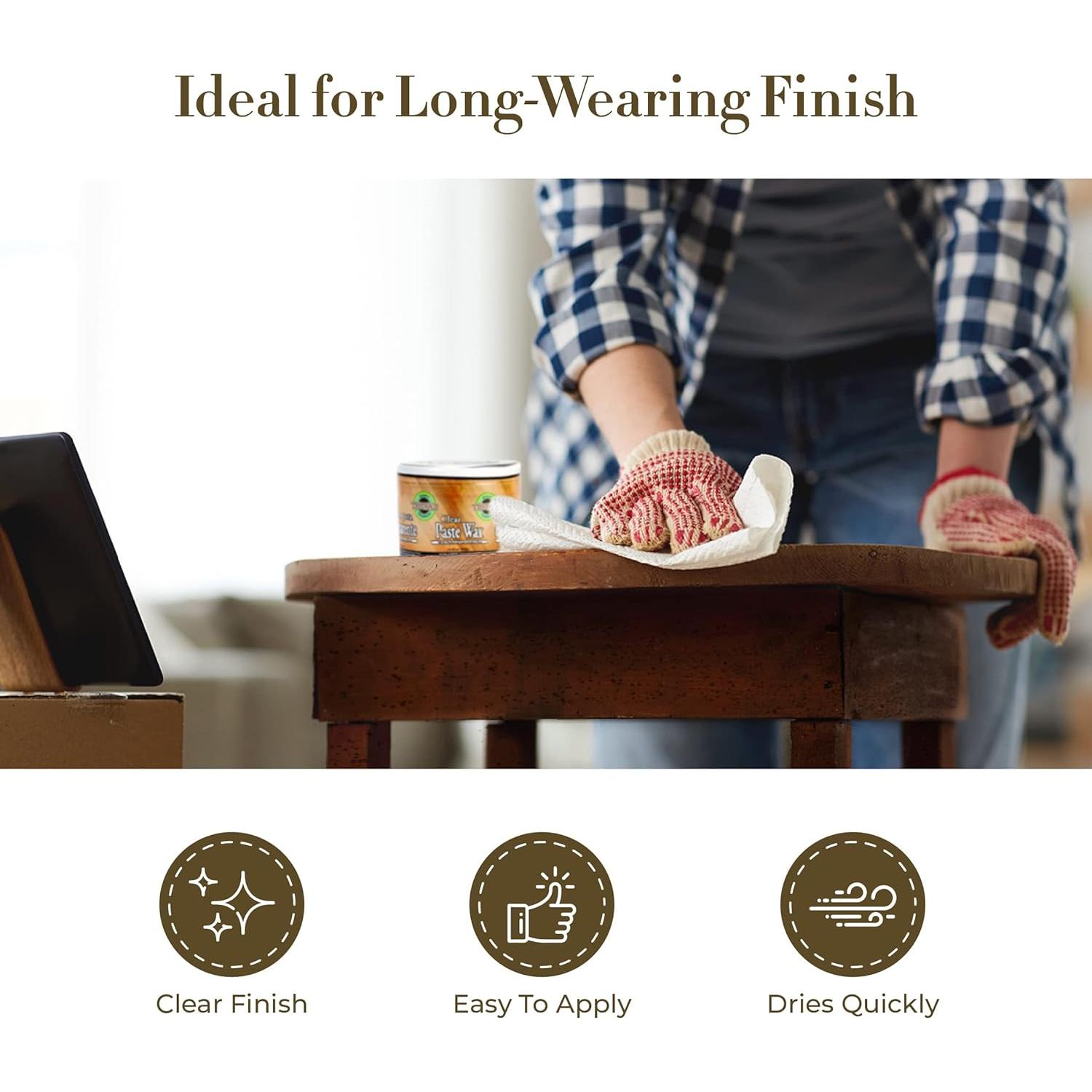 Cera en Pasta Trewax Transparente 349g Paquete de 2 para Pisos y Muebles