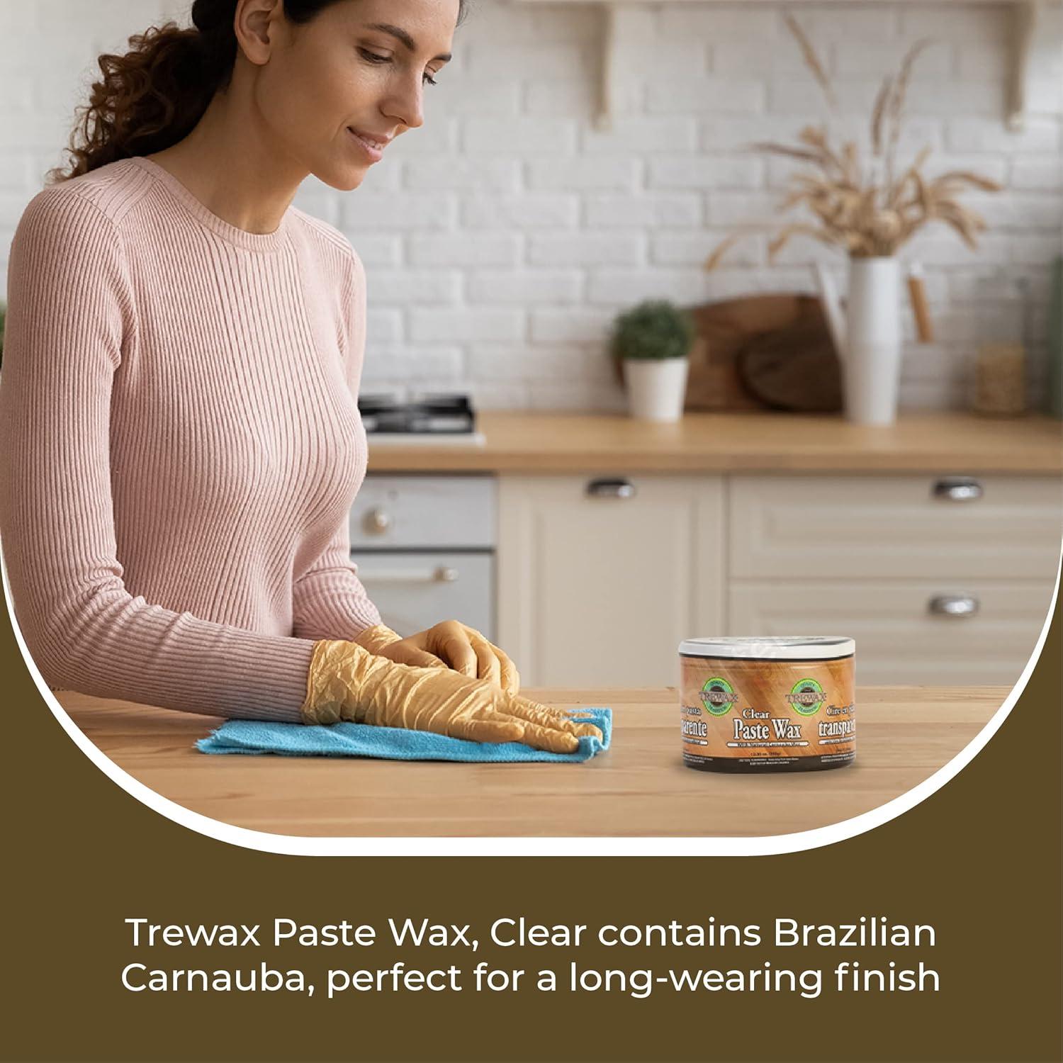 Cera en Pasta Trewax Transparente 349g Paquete de 2 para Pisos y Muebles