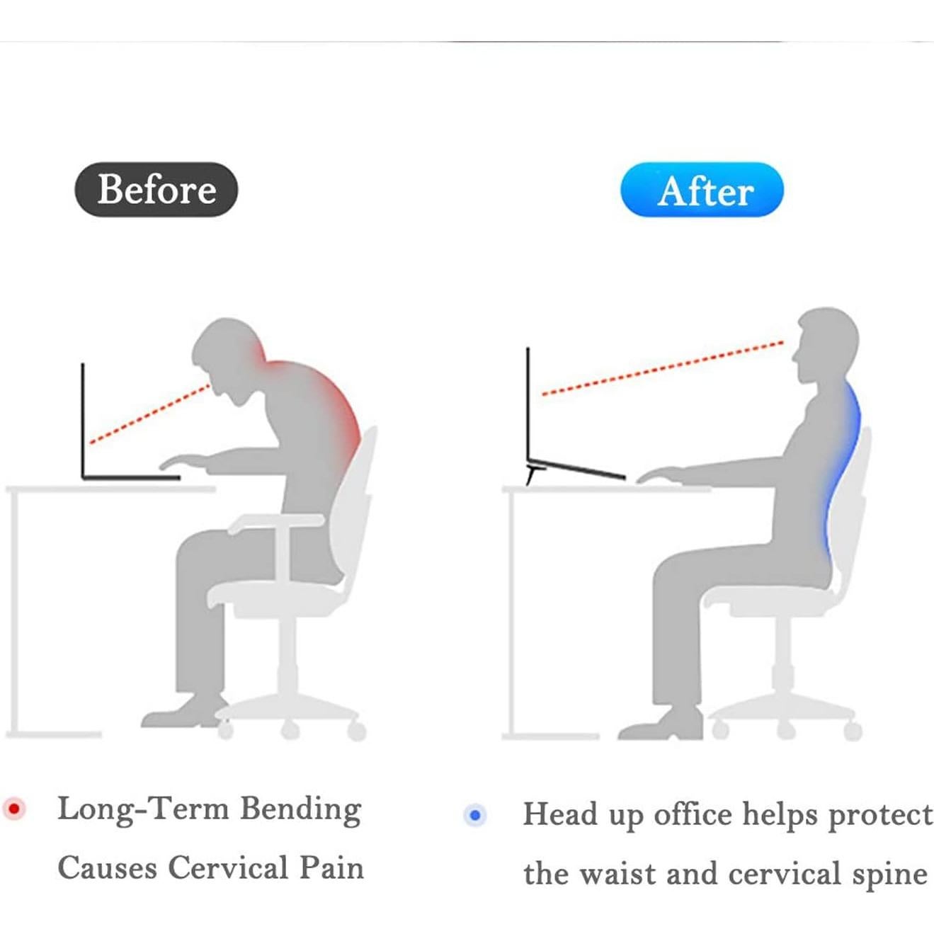Soporte de Laptop Ergonómico SUNTAIHO Mini Aluminio 2 Piezas