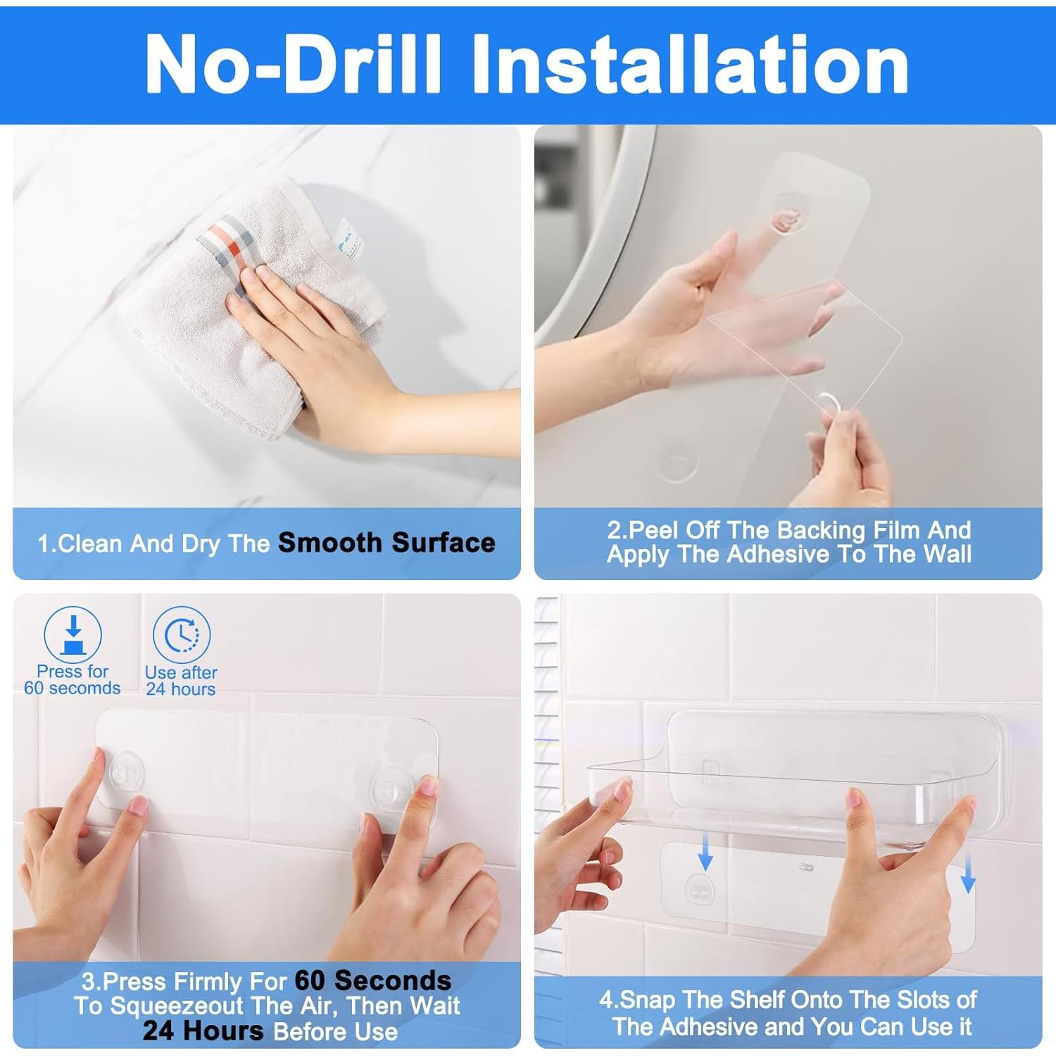 Organizador de Pared Acrílico Transparente Diesisa - 2 Piezas