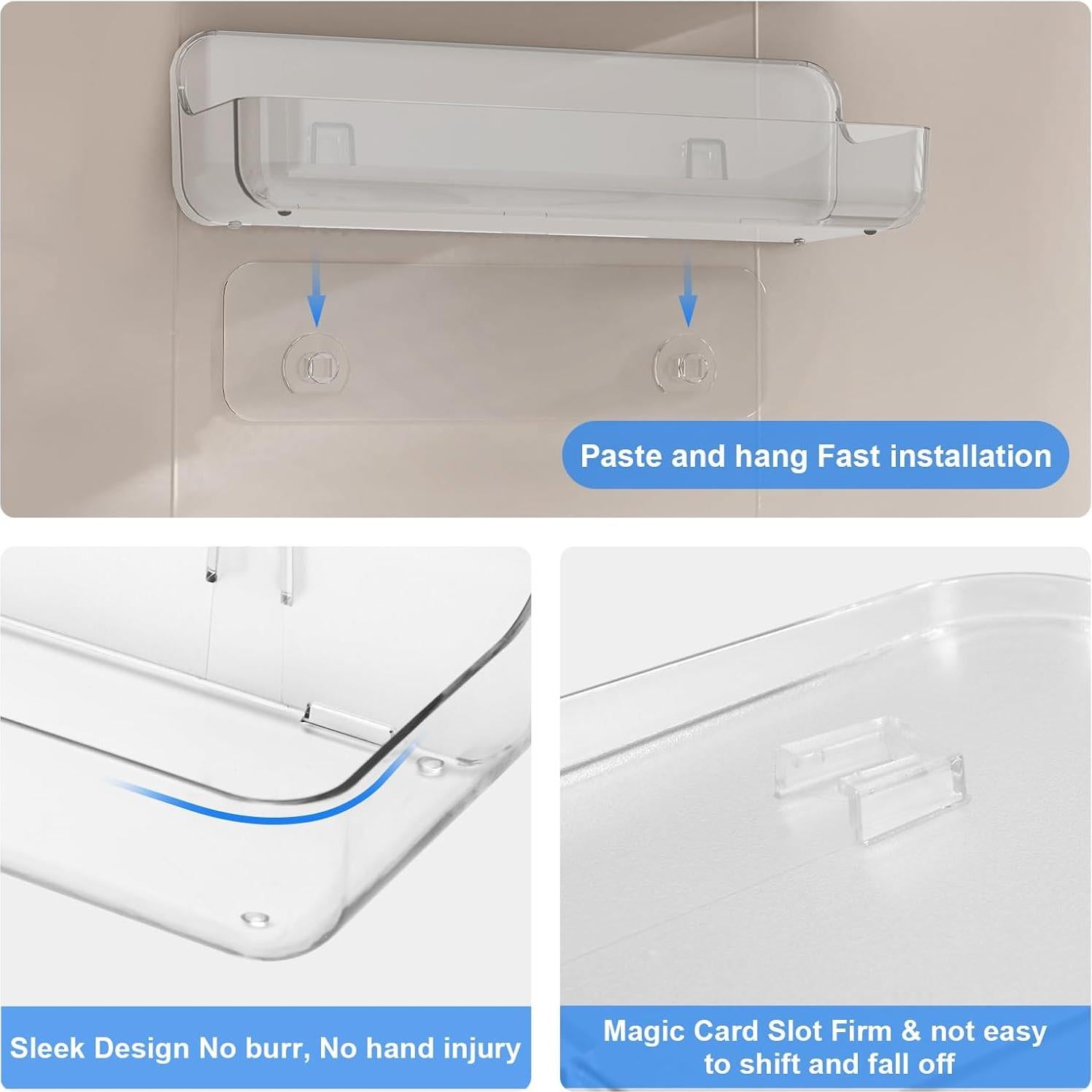 Organizador de Pared Acrílico Transparente Diesisa - 2 Piezas