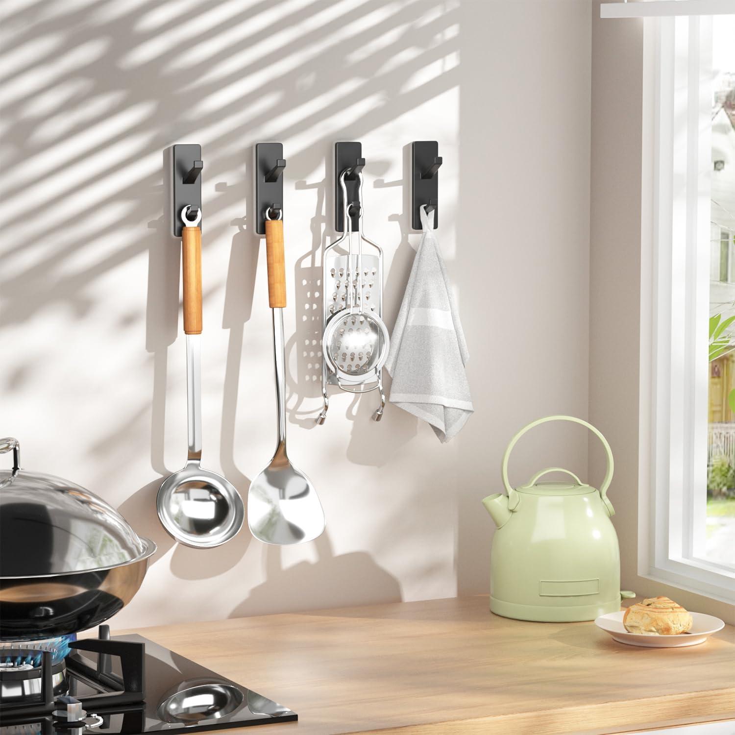 Ganchos Adhesivos Susswiff para Abrigos y Toallas - 2 Paquete