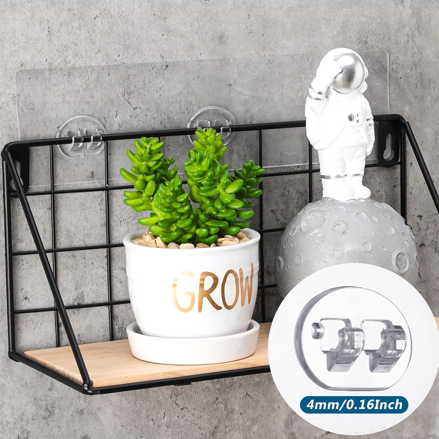 Paquete de 12 Ganchos Adhesivos Yulejo Transparentes 10 kg