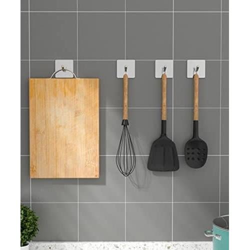 Ganchos Adhesivos VIVII 6 Pack Acero Inoxidable 1.36 kg