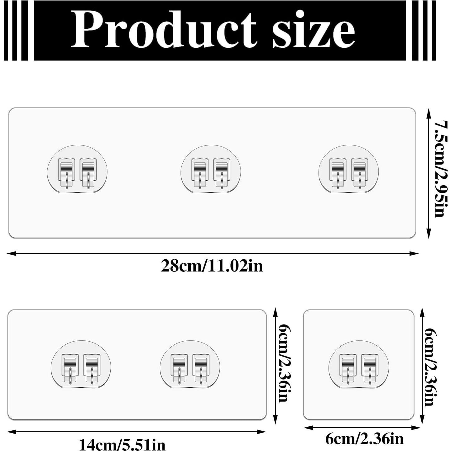 Ganchos Adhesivos para Ducha SUMAJU - Paquete de 8 Piezas