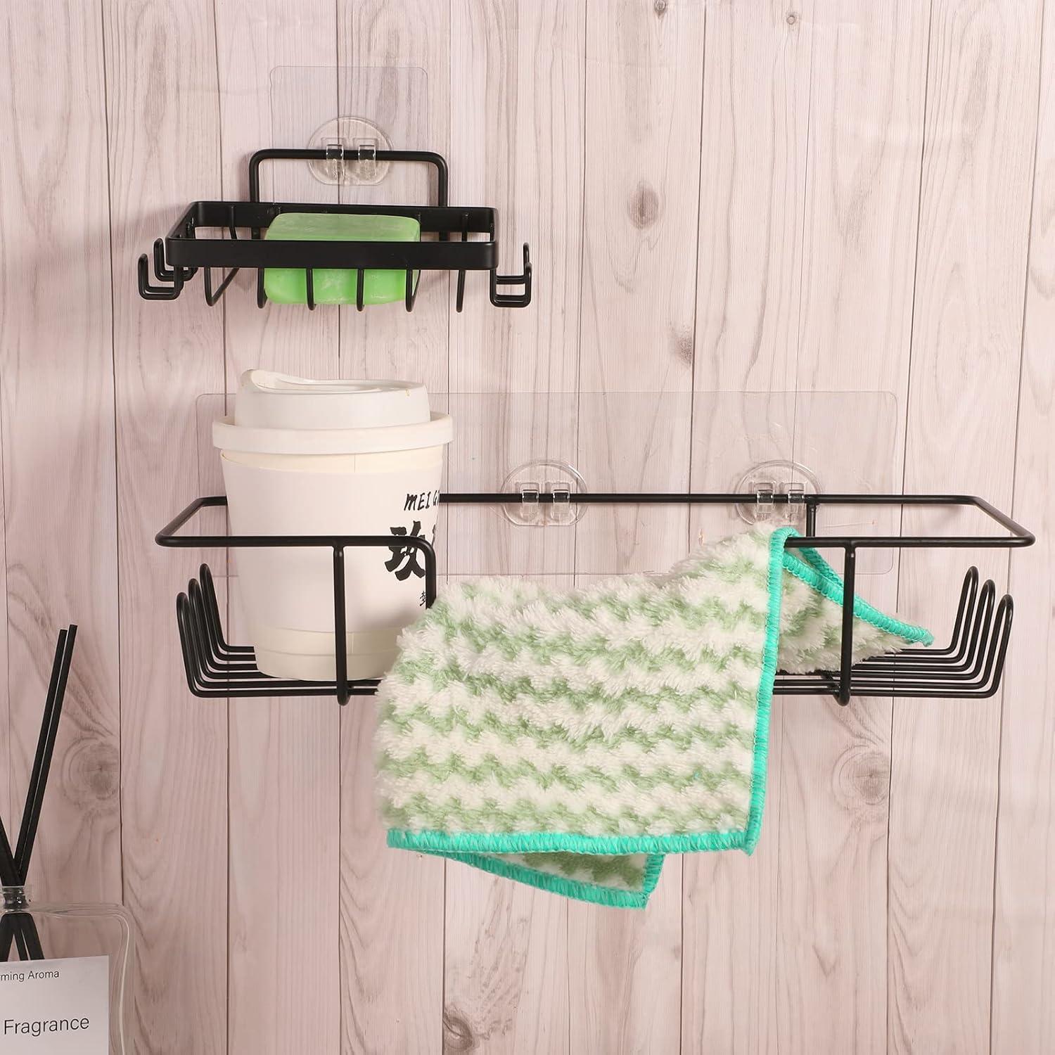 Ganchos Adhesivos para Ducha SUMAJU - Paquete de 8 Piezas