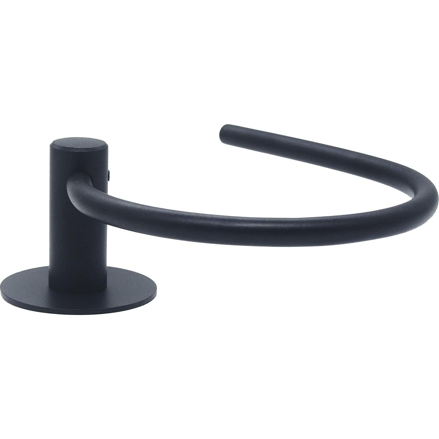 Anillo de Toalla Adhesivo Tfulad Acero Inoxidable Negro 16.5cm
