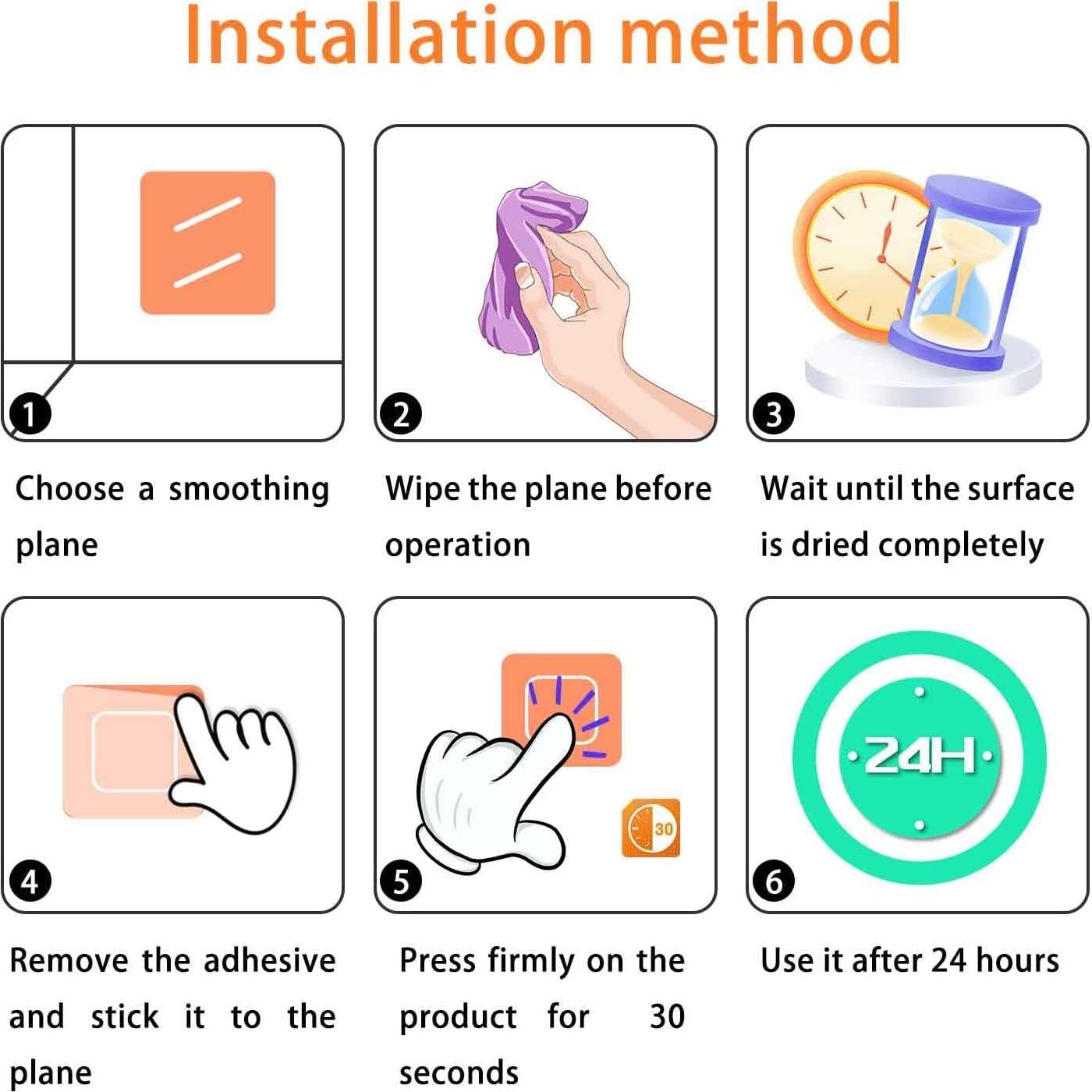 Anillo de Toalla Adhesivo Tfulad Acero Inoxidable Negro 16.5cm