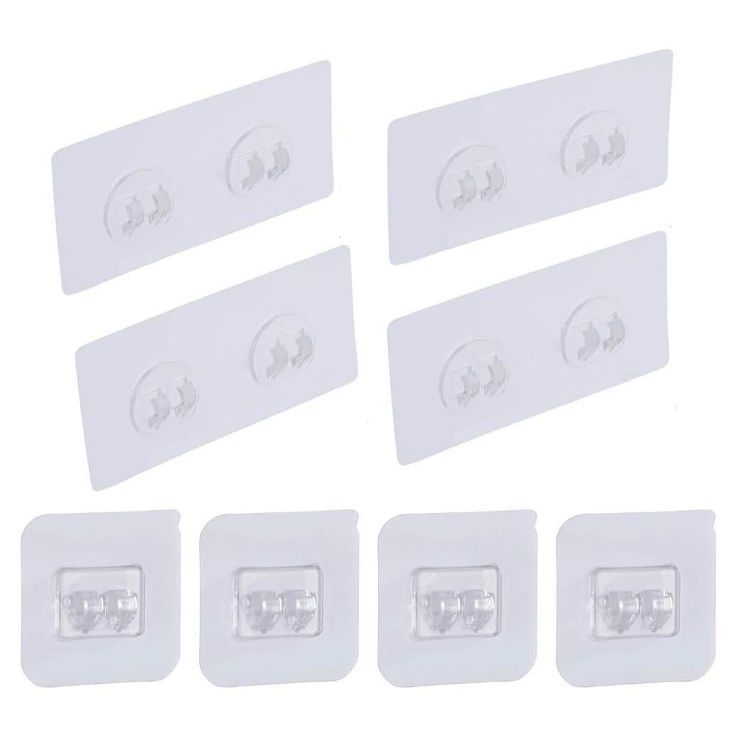 Ganchos Adhesivos para Ducha LAIGOO 8 Pcs Reemplazo 13.97x5.99 cm