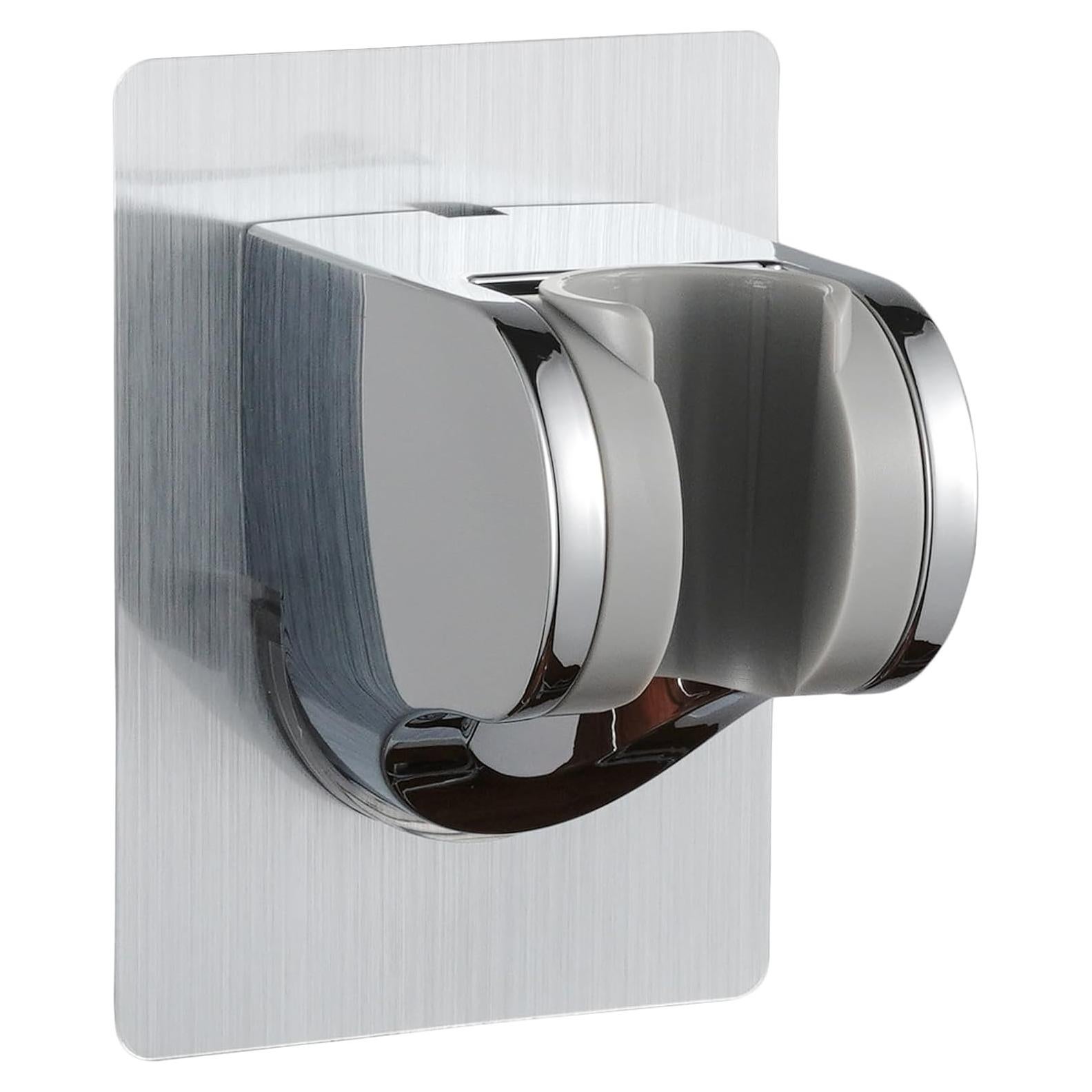 Soporte de Cabezal de Ducha Ajustable Adhesivo Plata - GwernKB