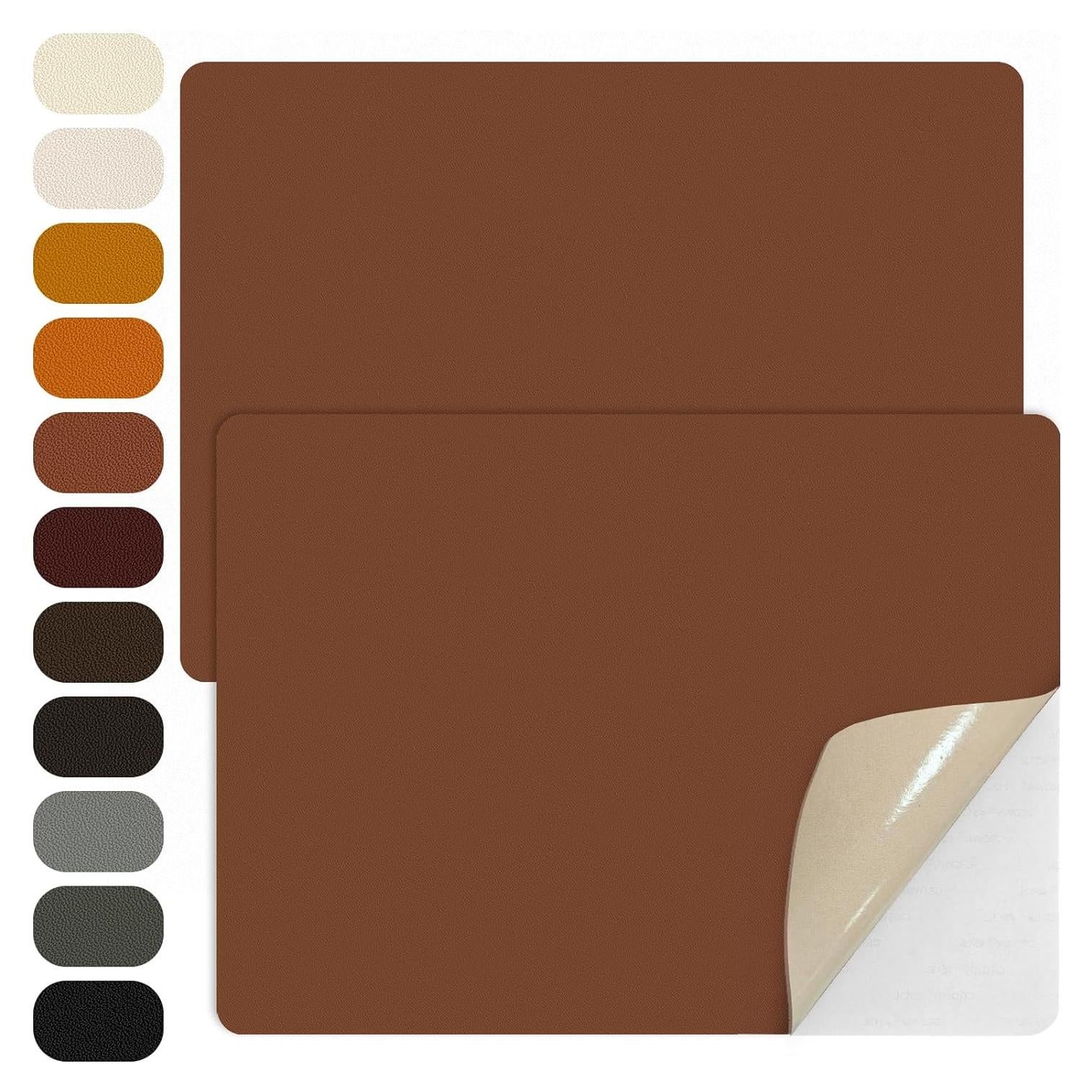 Parches de Reparación de Cuero WILDREEDS 2 Pcs 20x28 cm Marrón