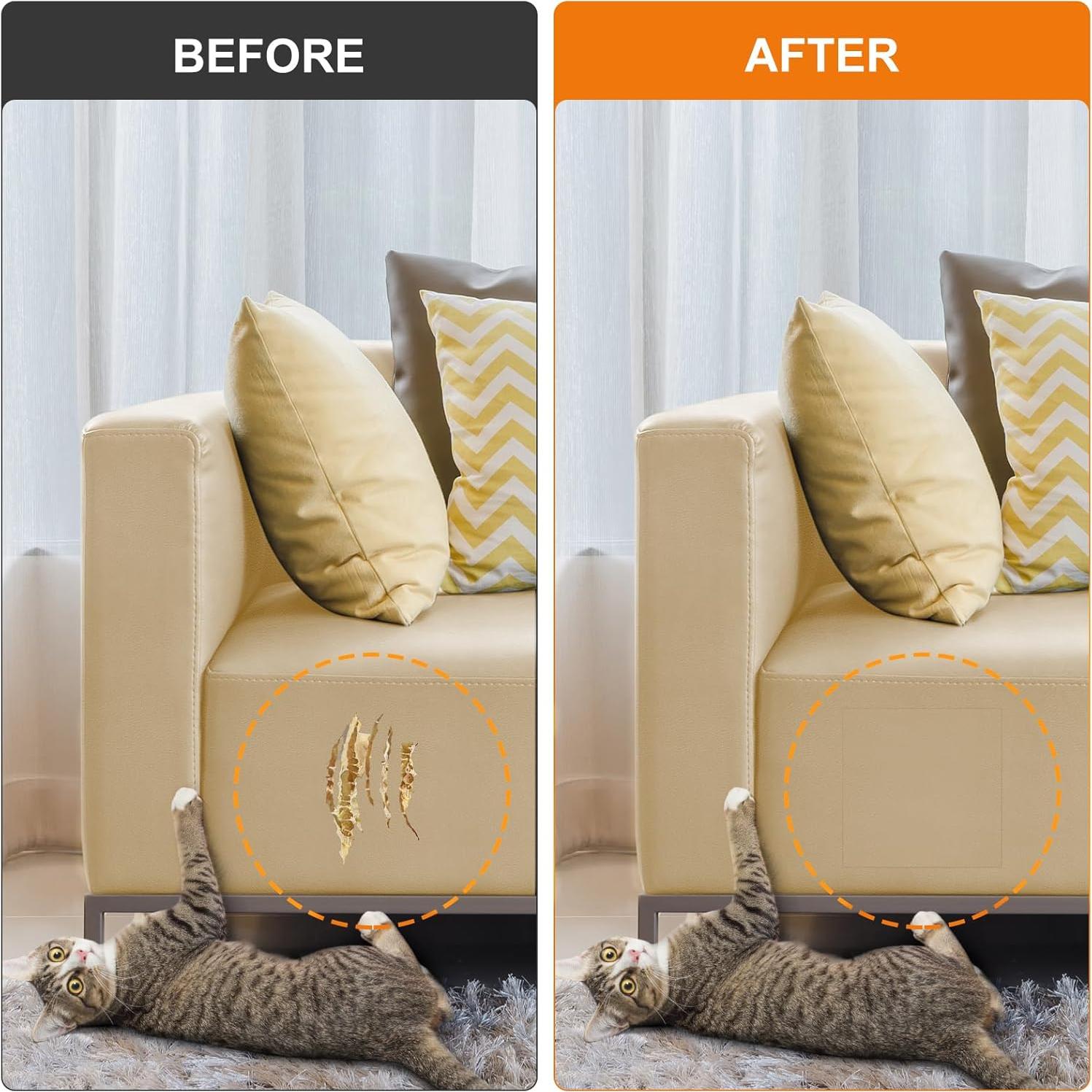 Parche de Reparación de Cuero Autoadhesivo Cahomo 20x28 cm Beige