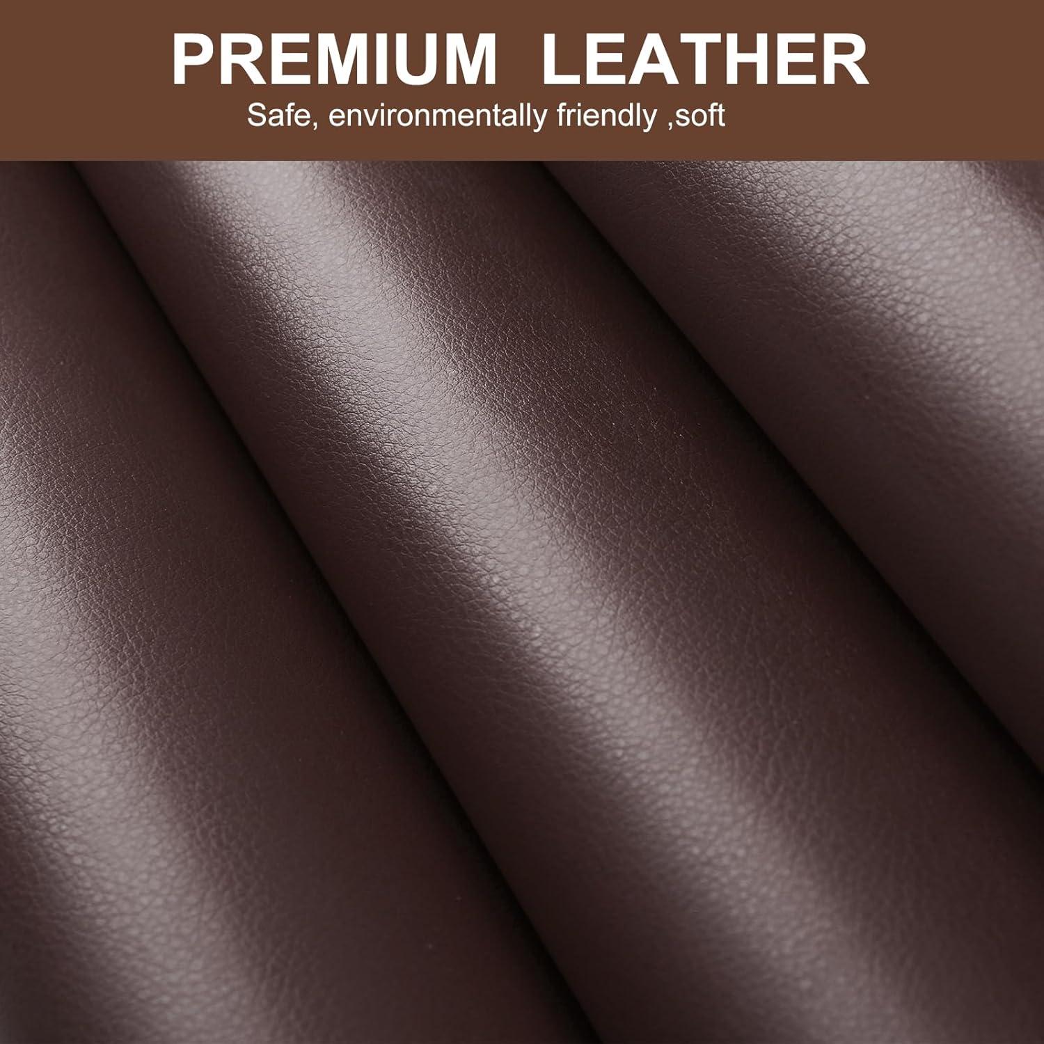 Parche de Reparación de Cuero Luevita 43x152 cm Marrón Oscuro