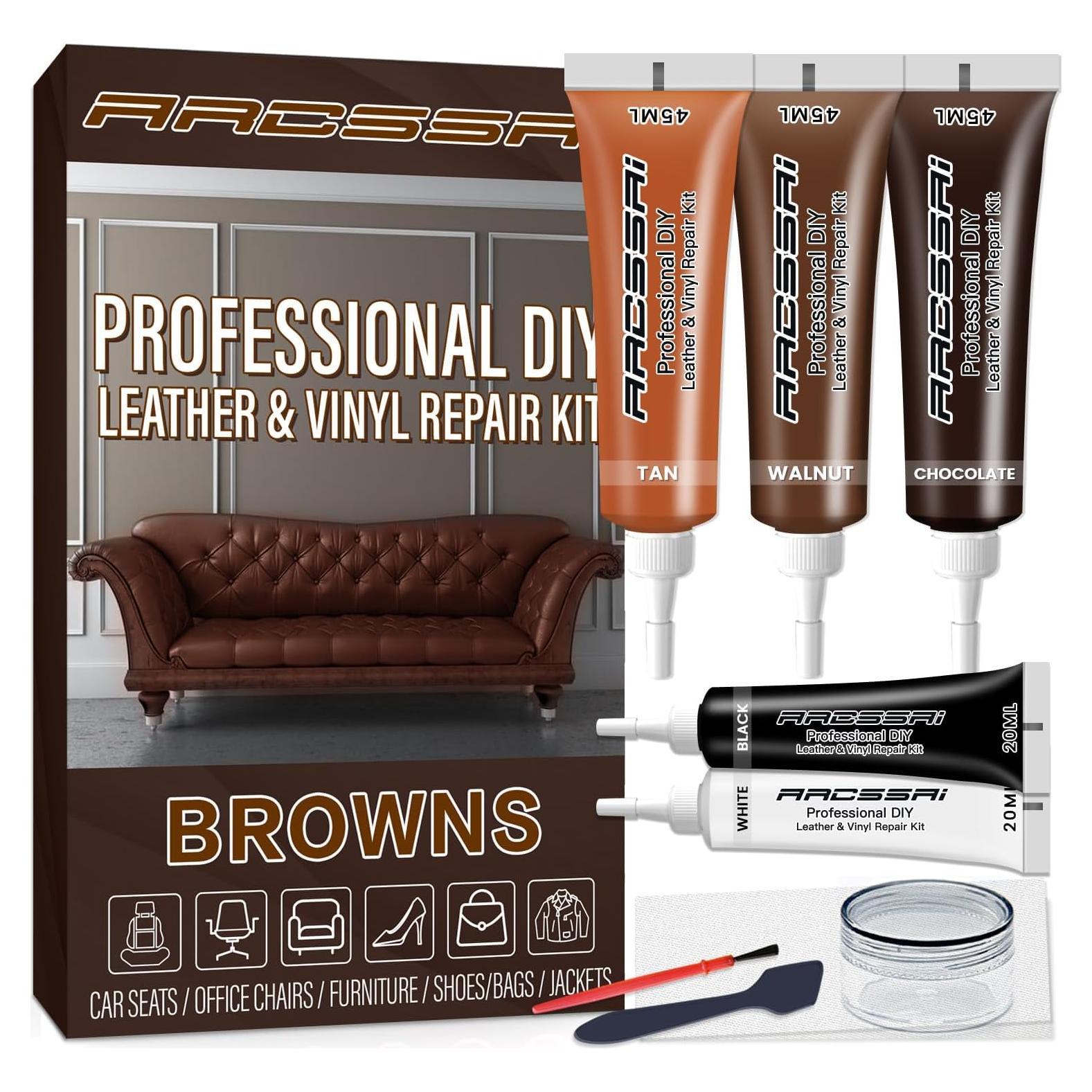 Kit de Reparación de Cuero ARCSSAI RMB07933 - Muebles y Autos