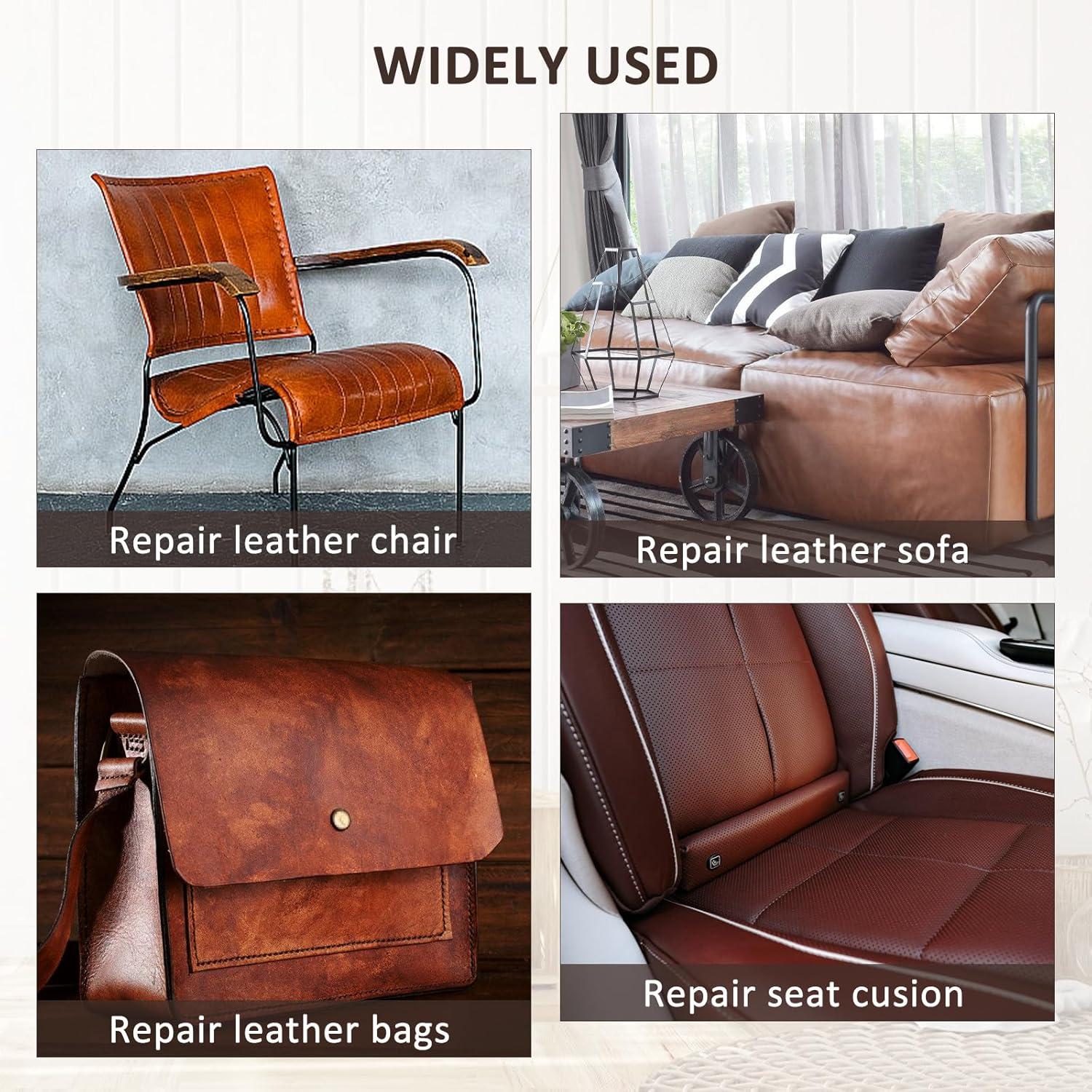 Parche de Reparación de Cuero AOOTOOLINK 89x200 cm Café