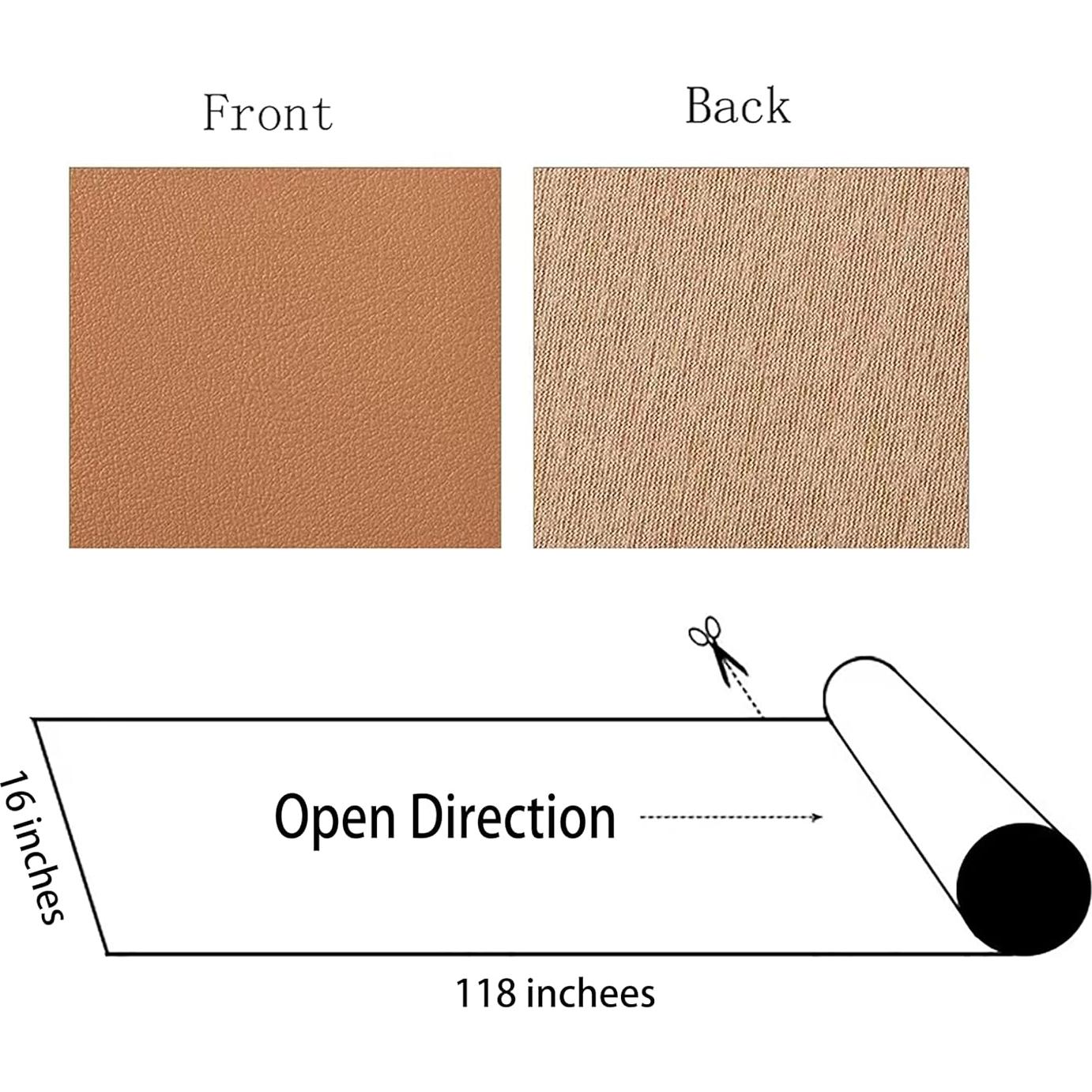 Cinta de Reparación de Cuero Negra PXBBZDQ 40.64x299.72 cm