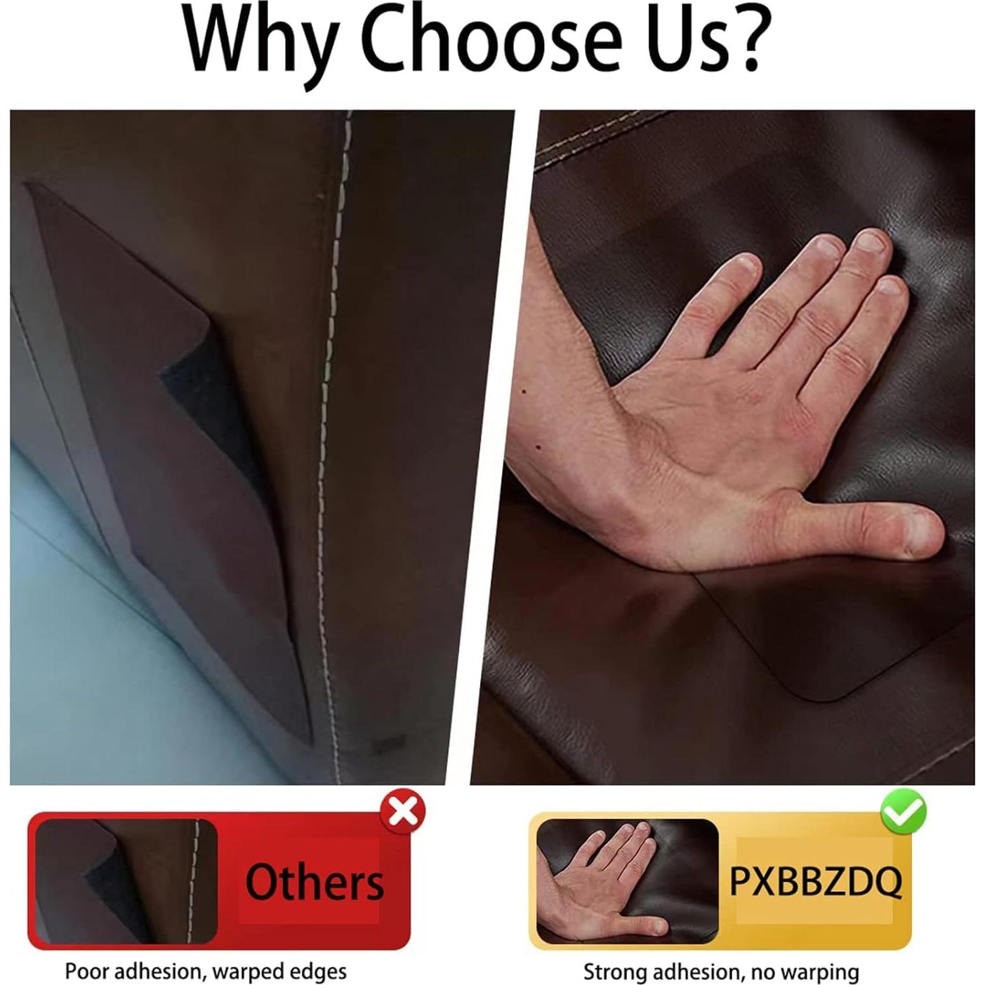 Cinta de Reparación de Cuero Negra PXBBZDQ 40.64x299.72 cm