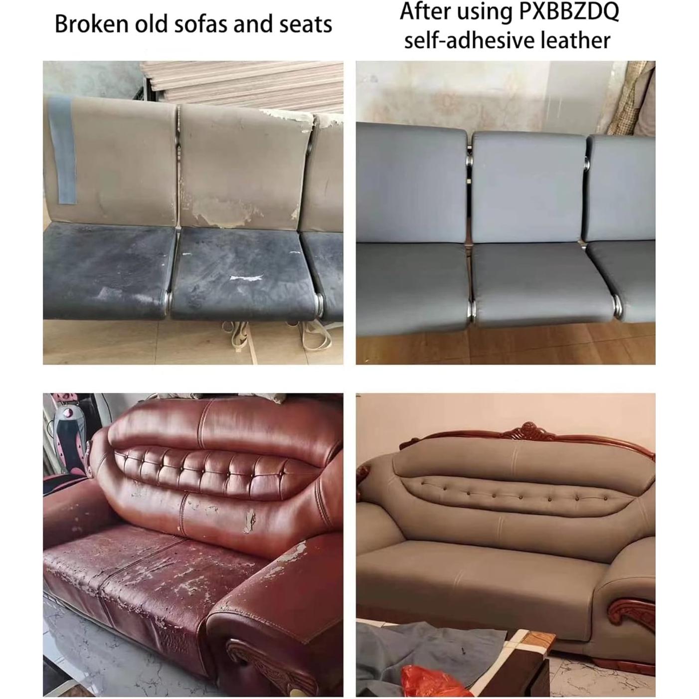 Cinta de Reparación de Cuero Negra PXBBZDQ 40.64x299.72 cm