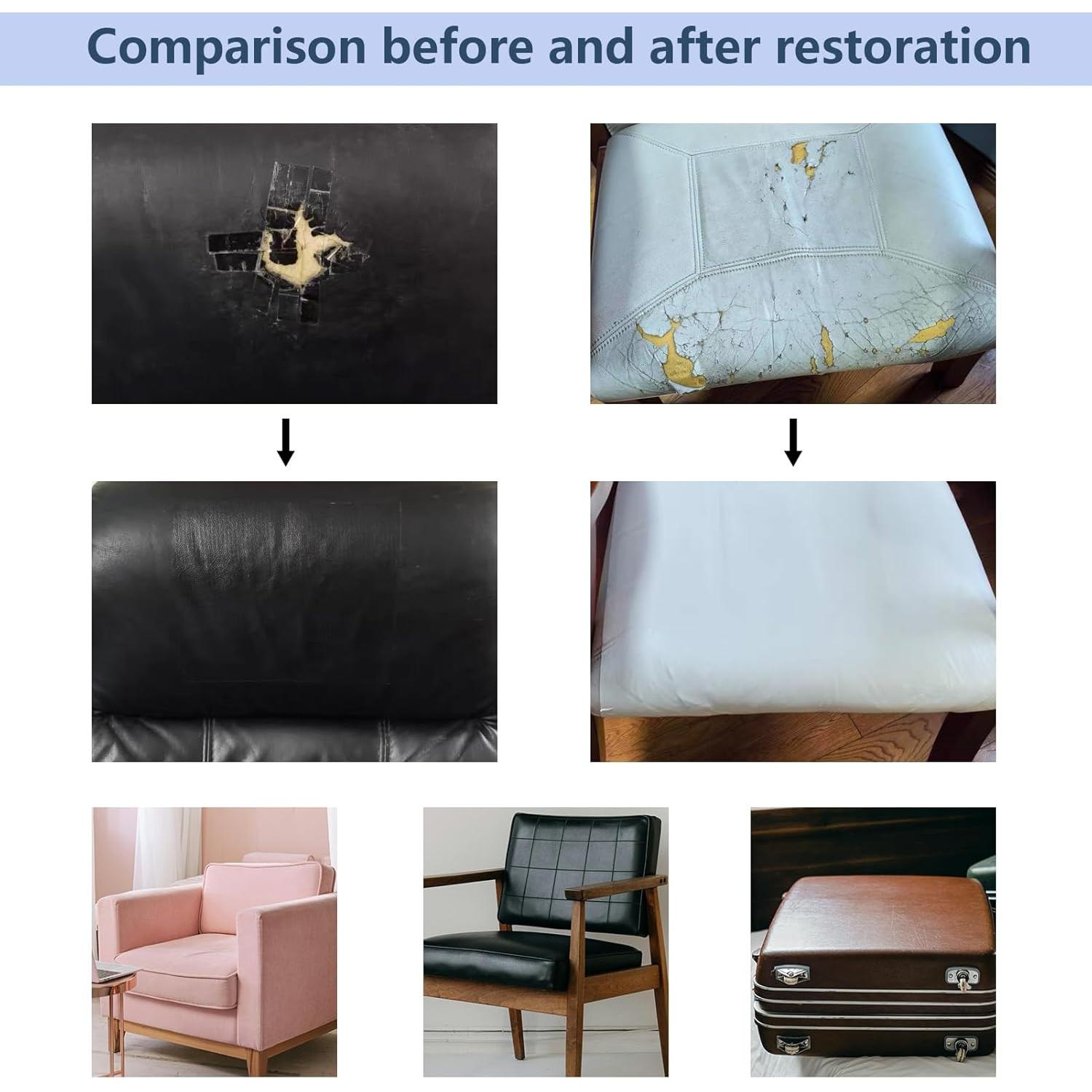 Parche de Reparación de Cuero Rosa Giftmeet 20x30 cm 2 Pcs