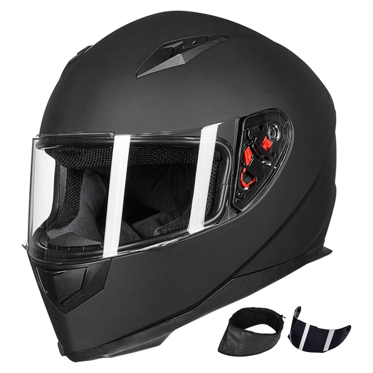 Casco de Moto ILM JK313 Integral con 2 Visores y Bufanda