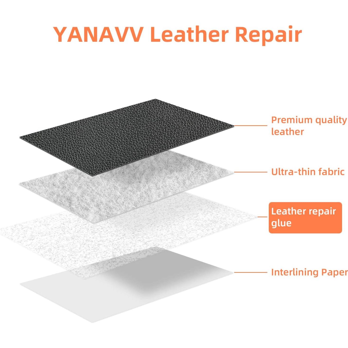 DXBULL Large Leather Repair Patch 35.4x78.7 inch Repair Tape Self-Adhesive for Furniture Sofas Car Seats Chair Couches Handbags Jackets Decorative Home Hotel Wall (Black)