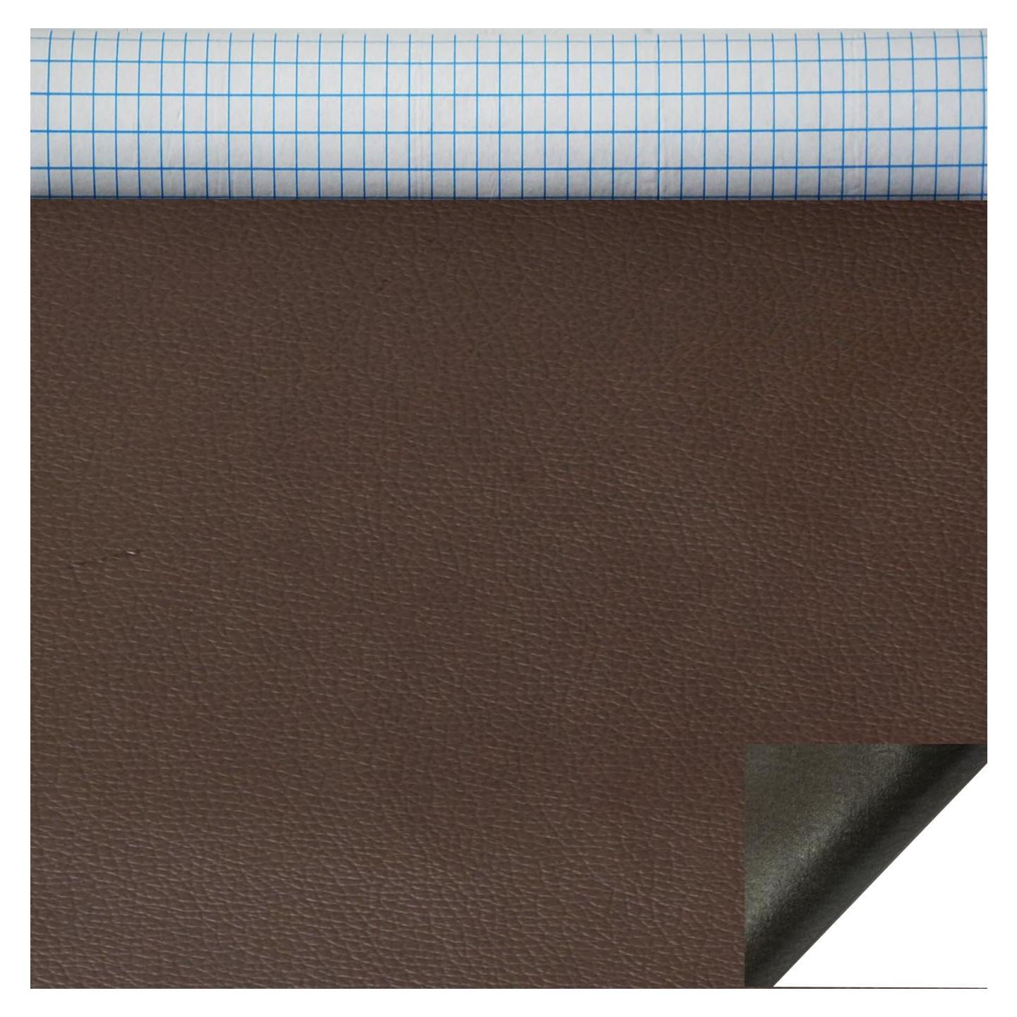 Kit de Parches Autoadhesivos de Cuero KJML DIY 99x198 cm Marrón