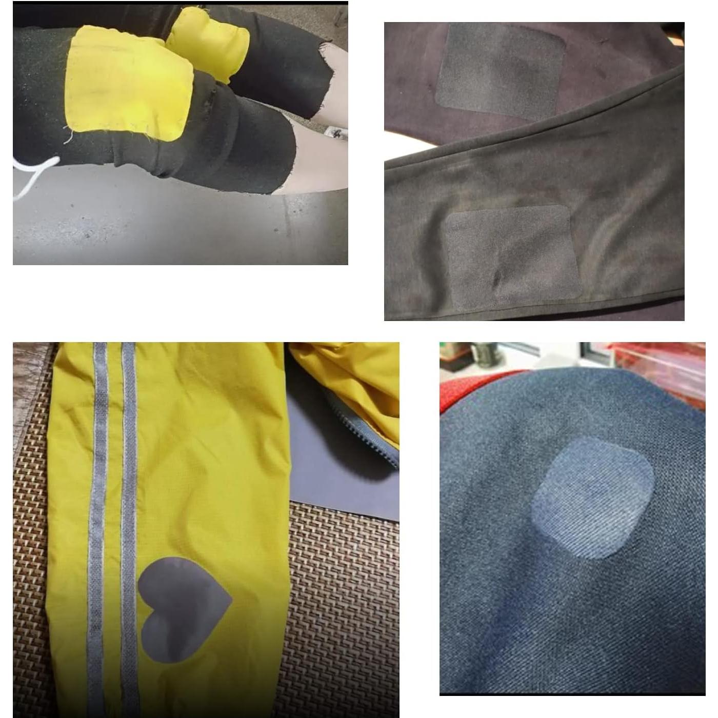 Parches Termoadhesivos Guokuai 6PCS Algodón Negro 7.5x10.5cm