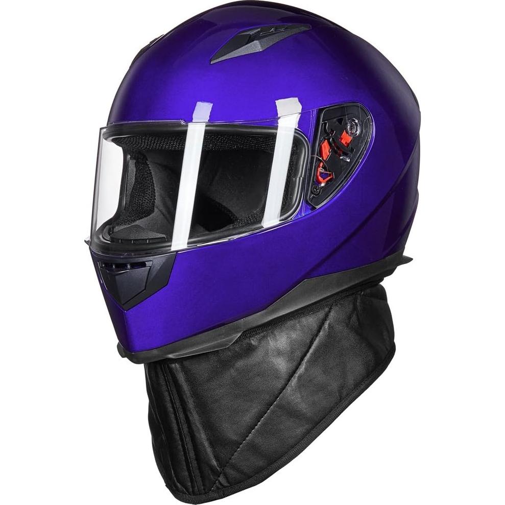 Casco de Moto ILM JK313 con 2 Visores y Bufanda Invierno