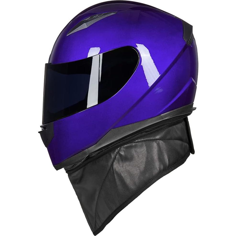 Casco de Moto ILM JK313 con 2 Visores y Bufanda Invierno