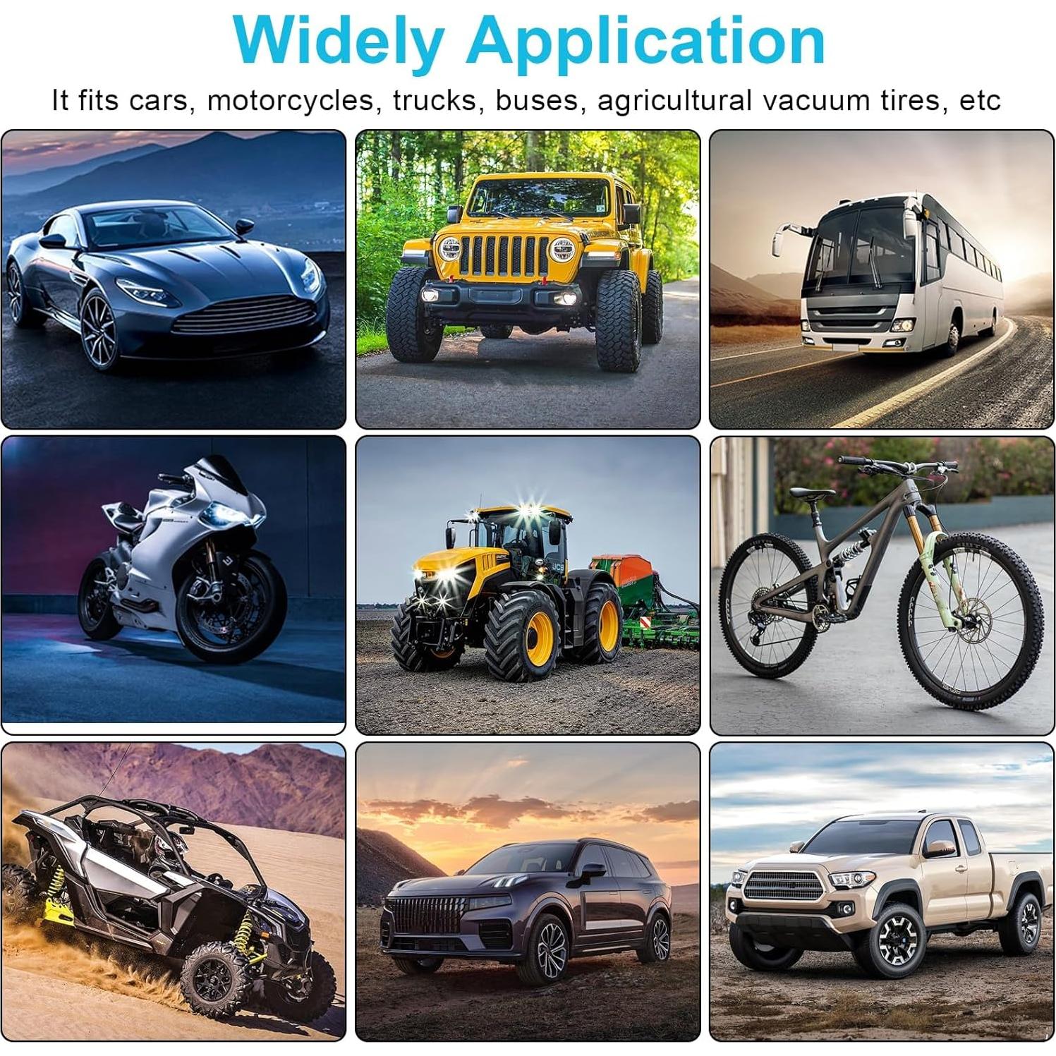 Linkstyle 60PCS Tire Plug Kit, Tire Repair Rubber Nails, Vacuum Tyre Repair Screws Fast Repair Kit with a Box, Screwdriver, for Car Motorcycle Truck ATV Tire Puncture Repair