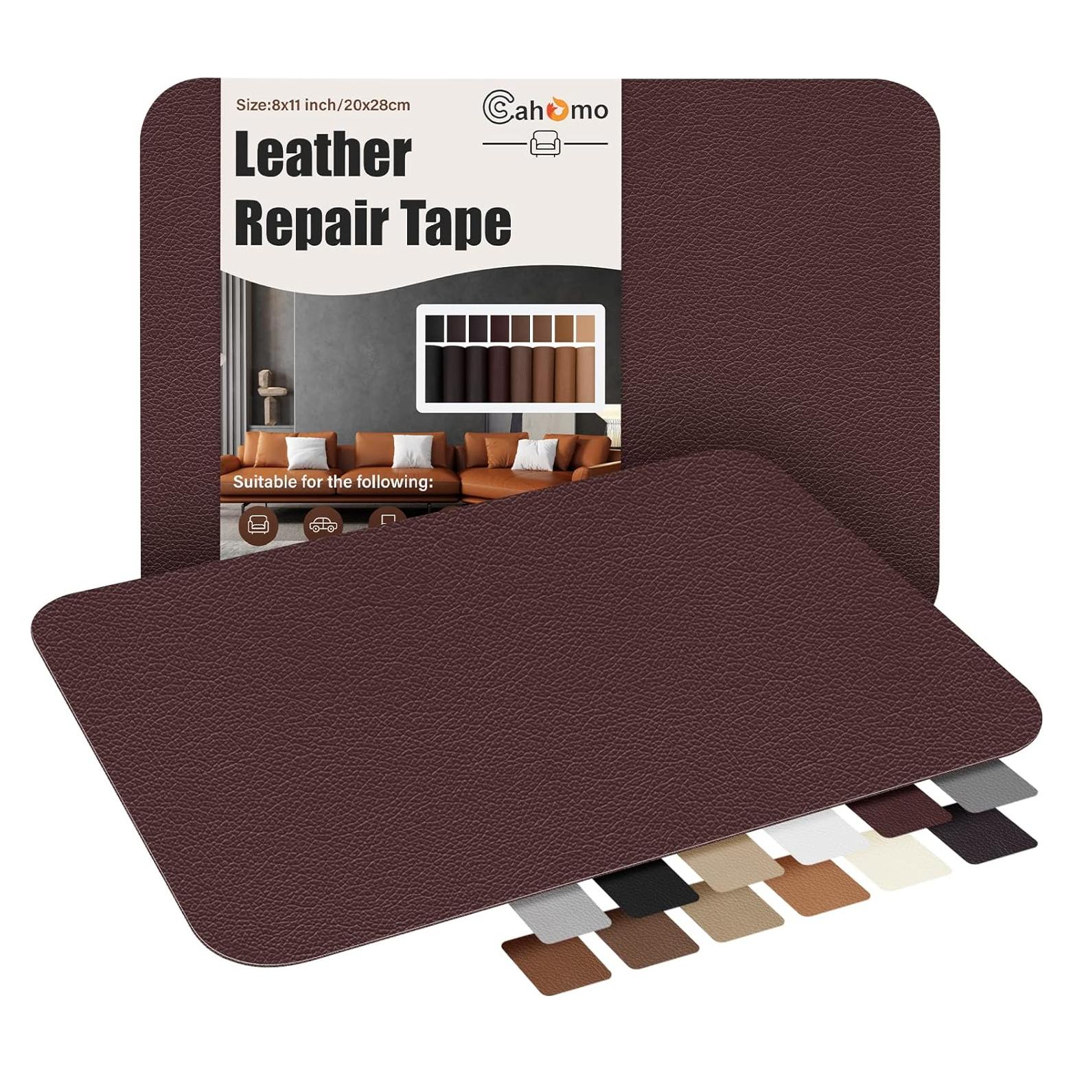 Parche de reparación de cuero autoadhesivo Cahomo 20x28 cm